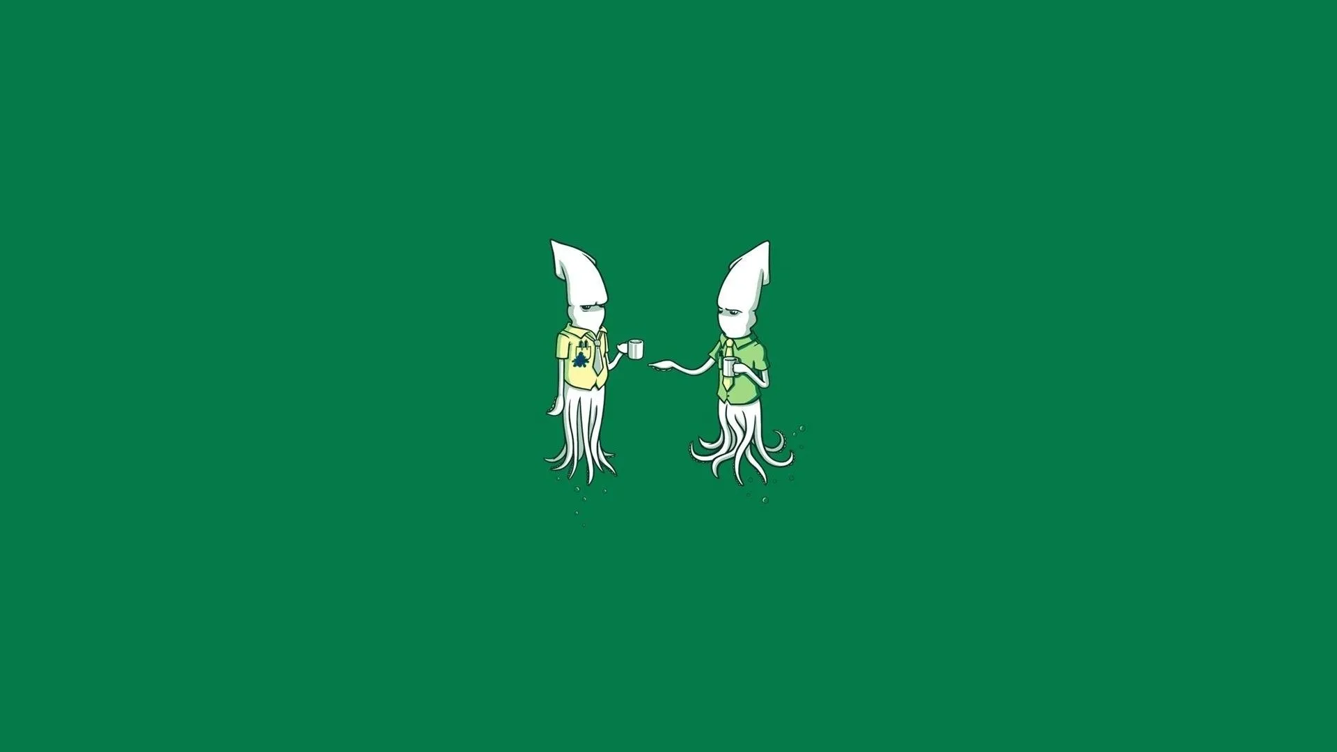 minimalism, Artwork, Simple, Threadless, Humor, Green Wallpaper HD / Desktop and Mobile Background