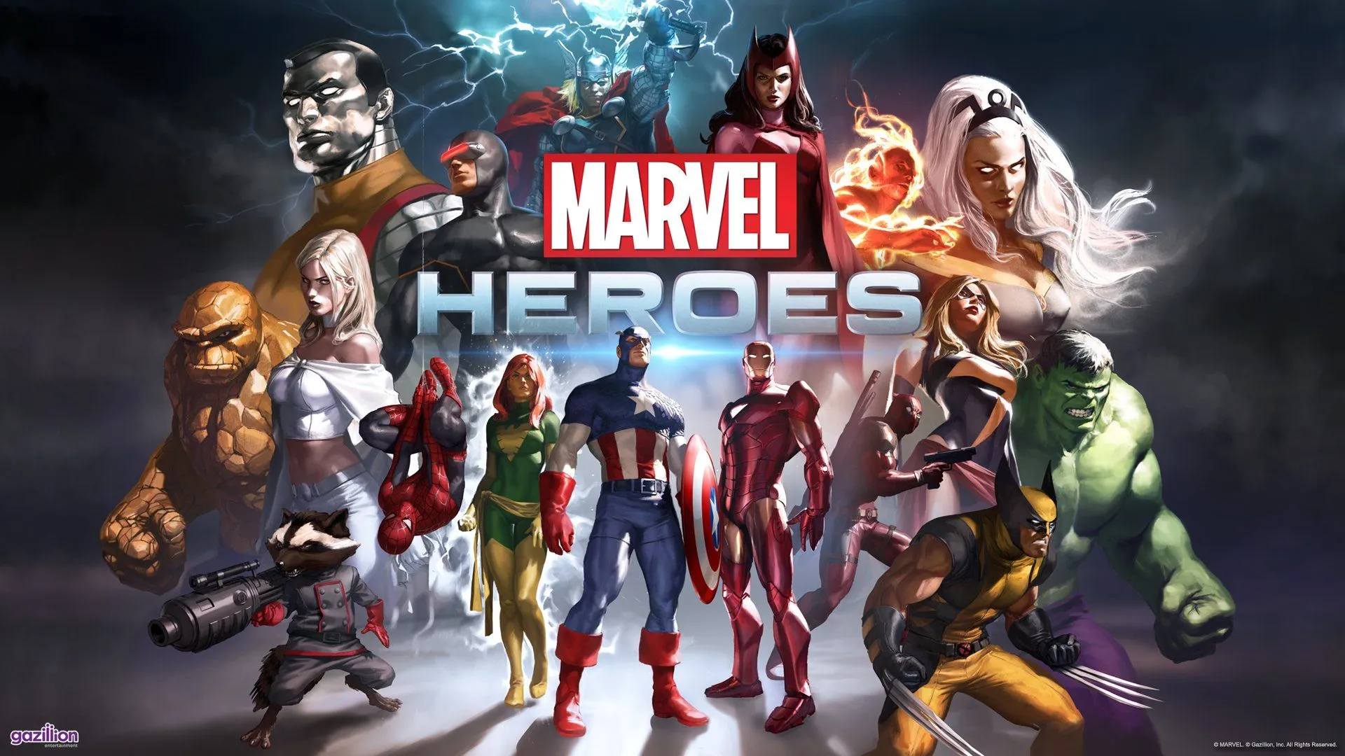 Marvel Heroes HD Wallpaper: Epic Superhero Battle Scenex1080