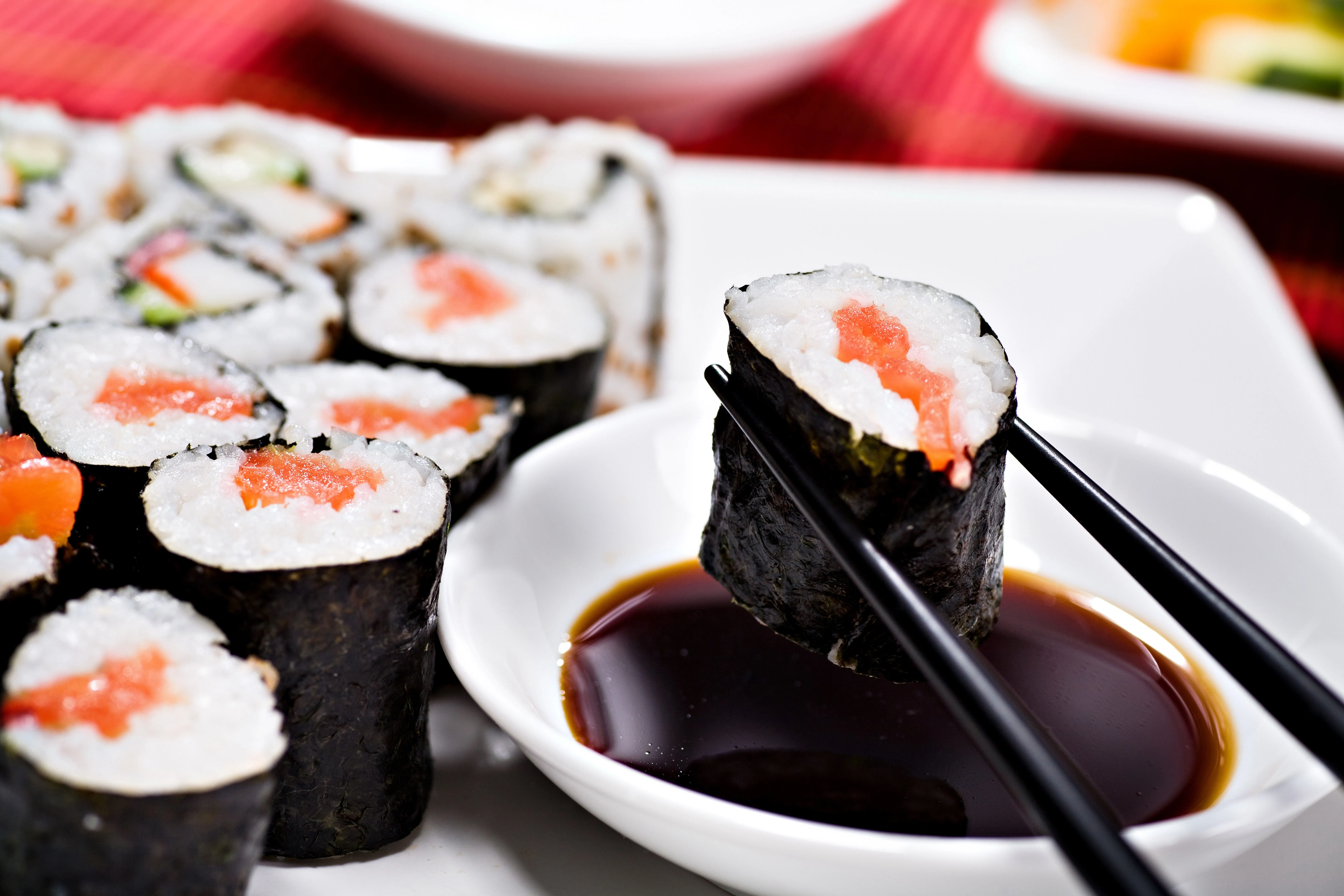 Desktop wallpaper: Food, Sushi 4K free download for PC. 594315