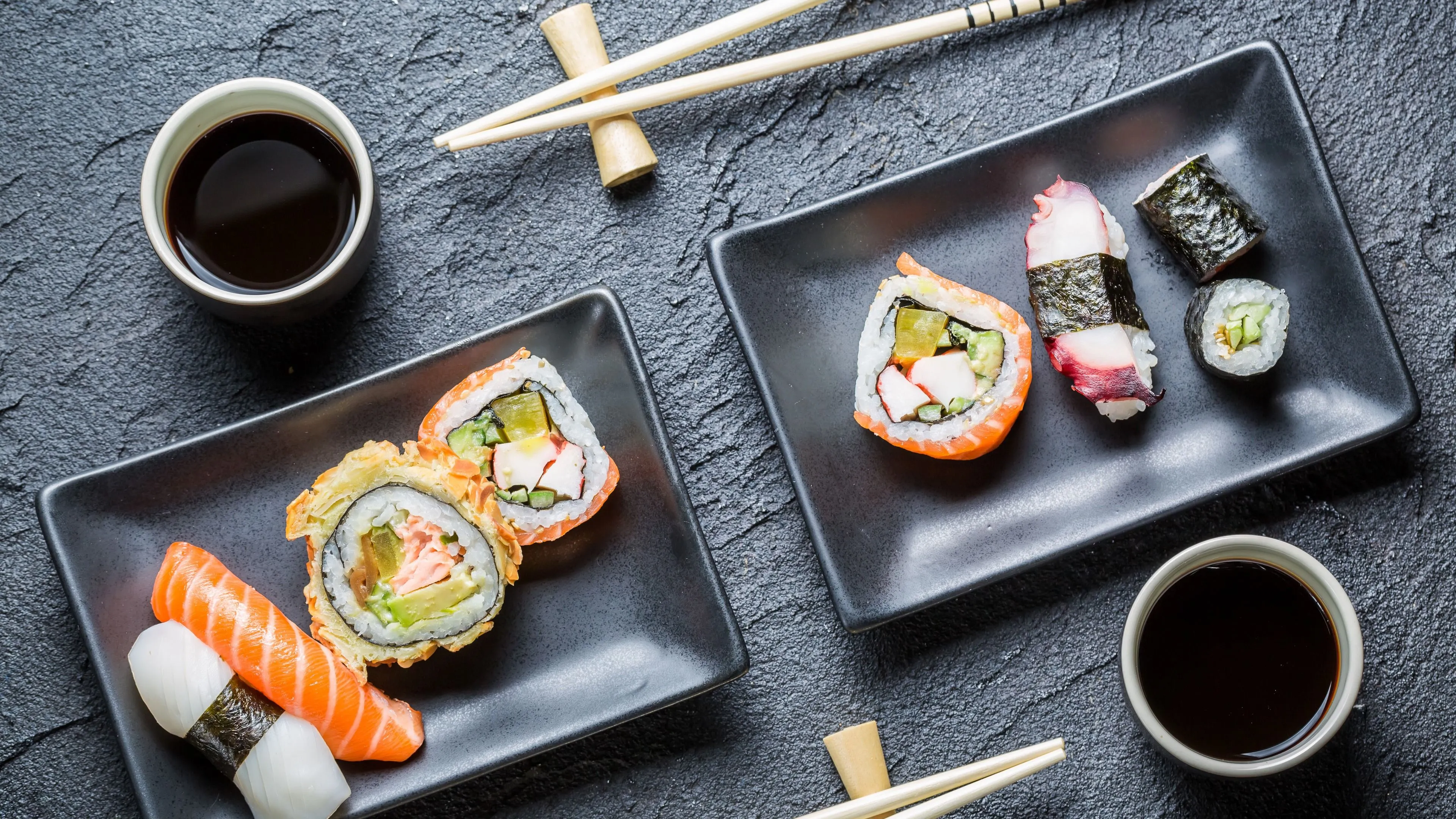 Wallpaper Japanese Cuisine, Sushi, Makizushi, Restaurant, Cooking, Background Free Image