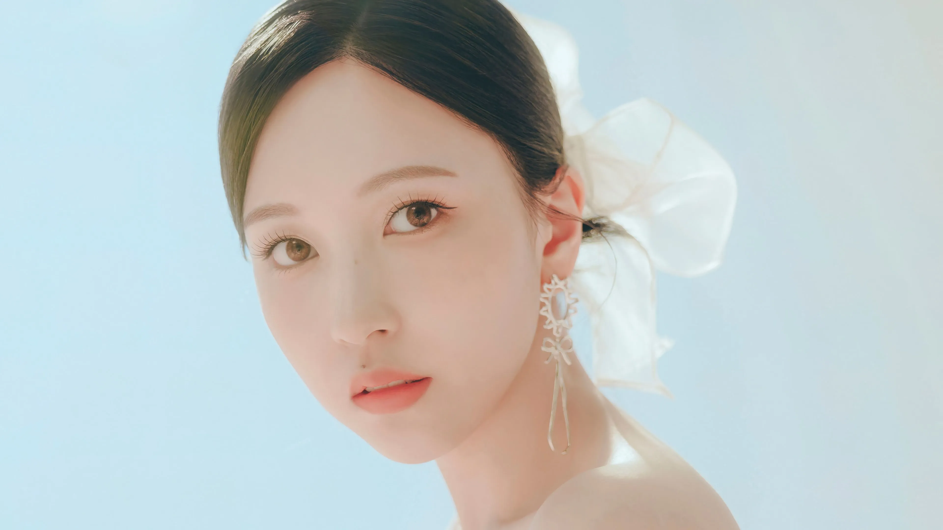 Mina From Twice In Blue Concept 4K HD Wallpaper