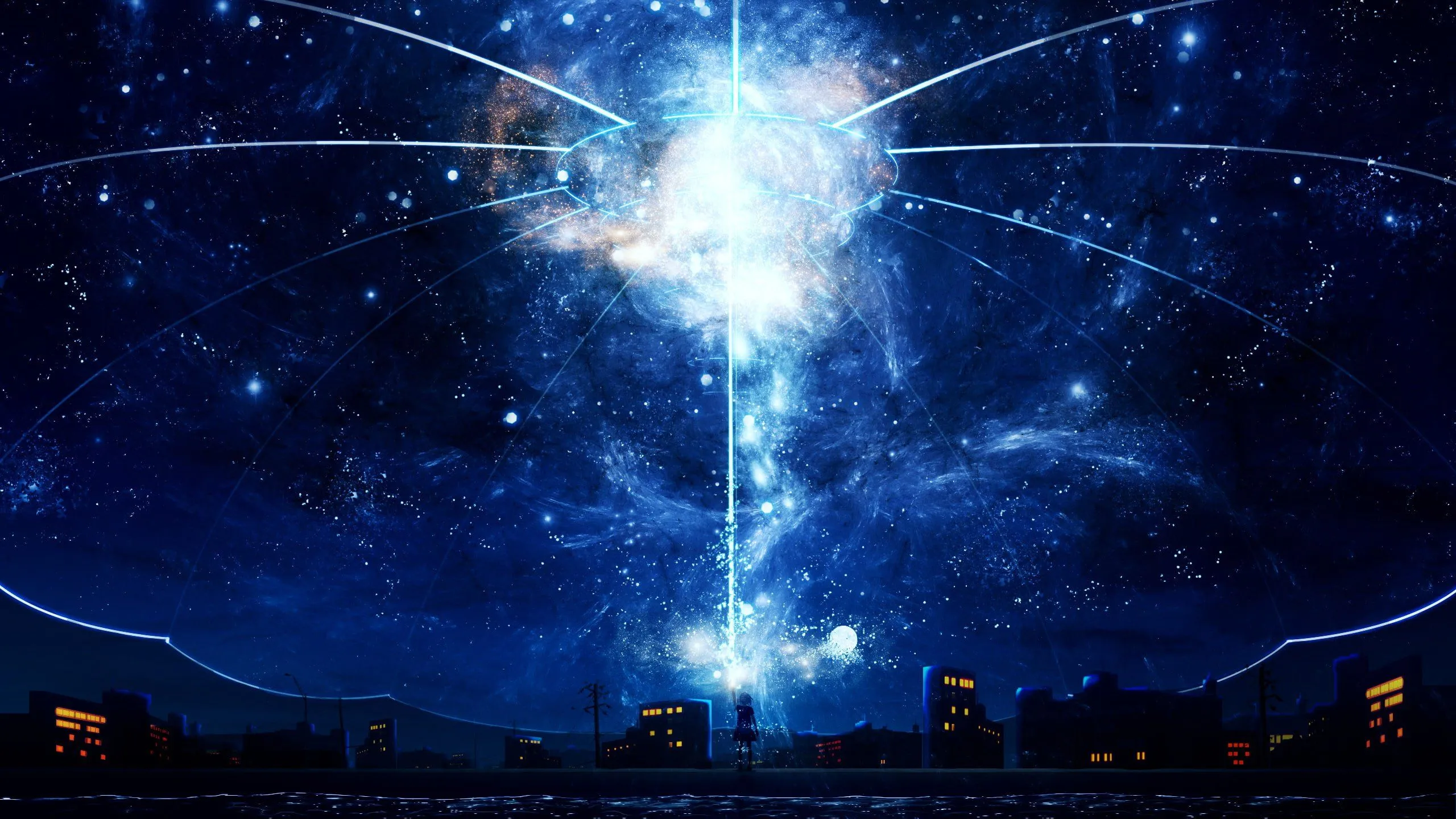Anime Night Sky HD Wallpaper 106119