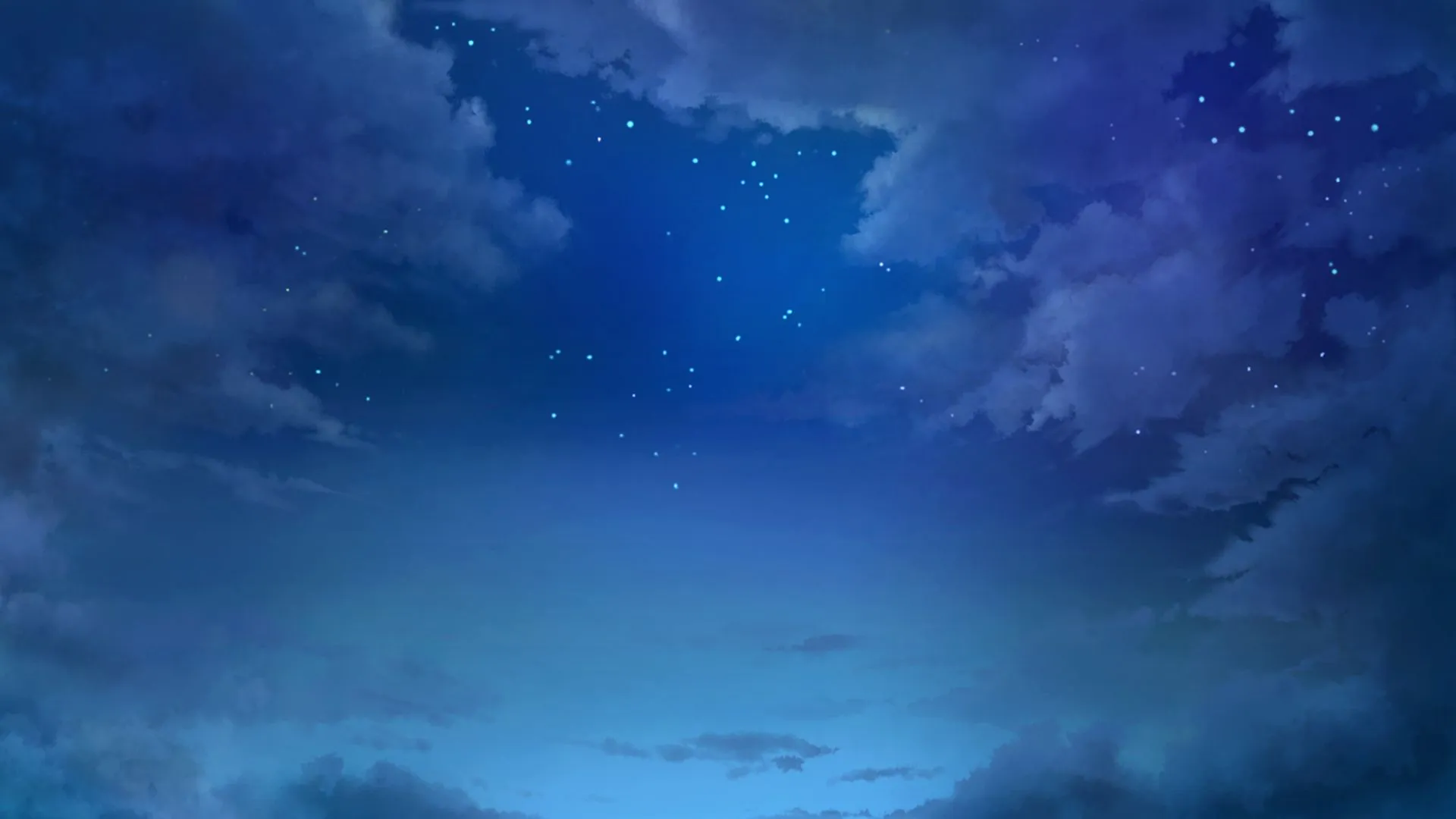 Anime Landscape: Anime Starry Night Sky Background