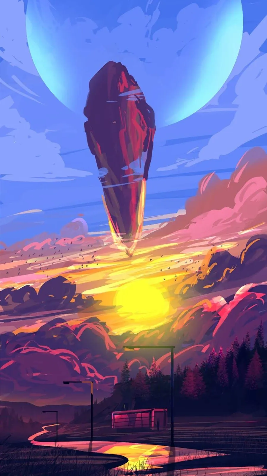 floating Rock mobile wallpaper Mobile Walls