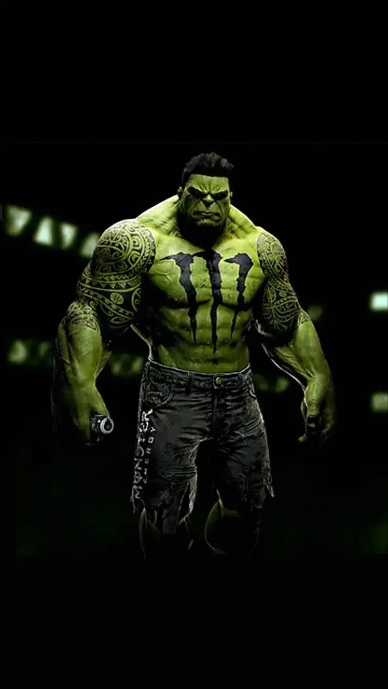 Hulk, monster, green, powerful, HD phone wallpaper