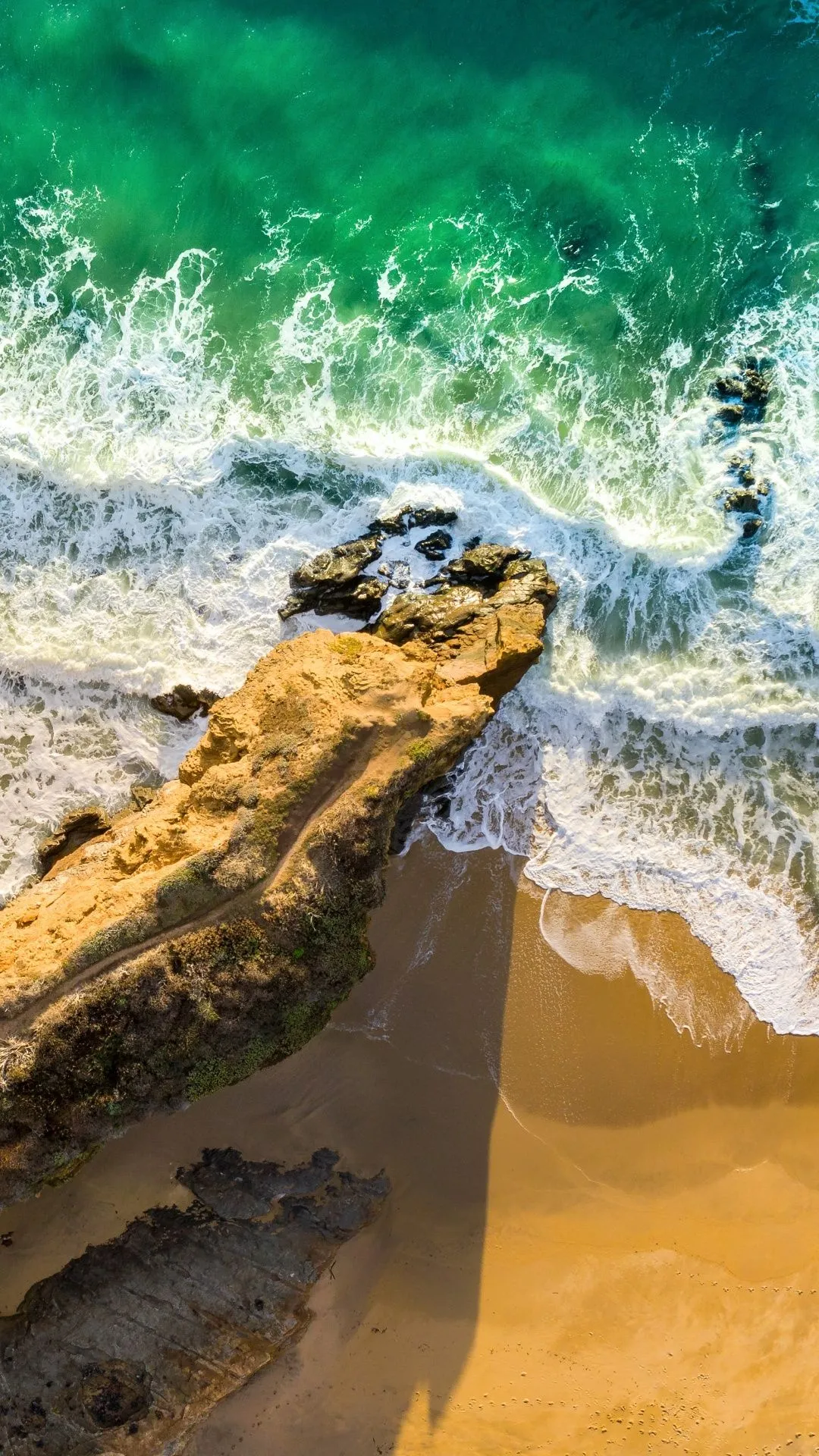 California, Santa Cruz, United States, Beach, Aerial, View, Waves, Ocean 4K UHD Wallpaper for UltraHD Desktop and TV, Widescreen and UltraWide Display, Dual Monitor, Smartphone and Tablet Devices