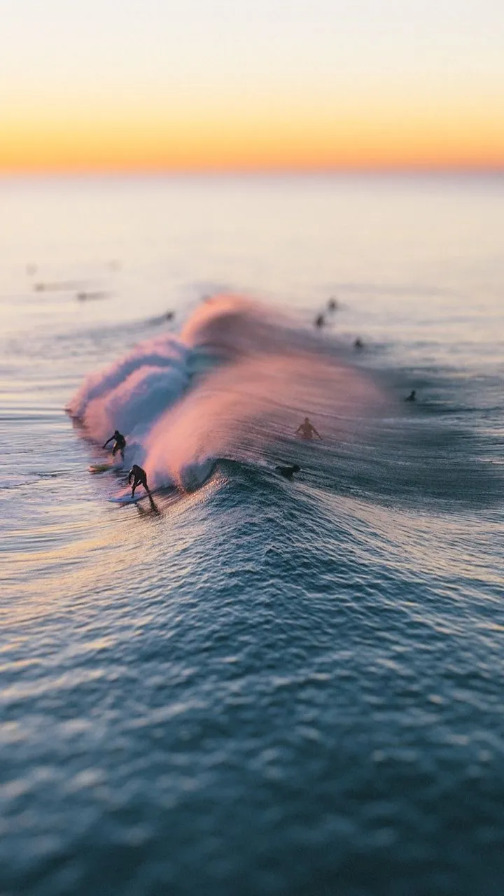 Surfing, Wave, Pacific Ocean, California 4K UHD Wallpaper for UltraHD Desktop and TV, Widescreen and UltraWide Display, Smartphone and Tablet Devices