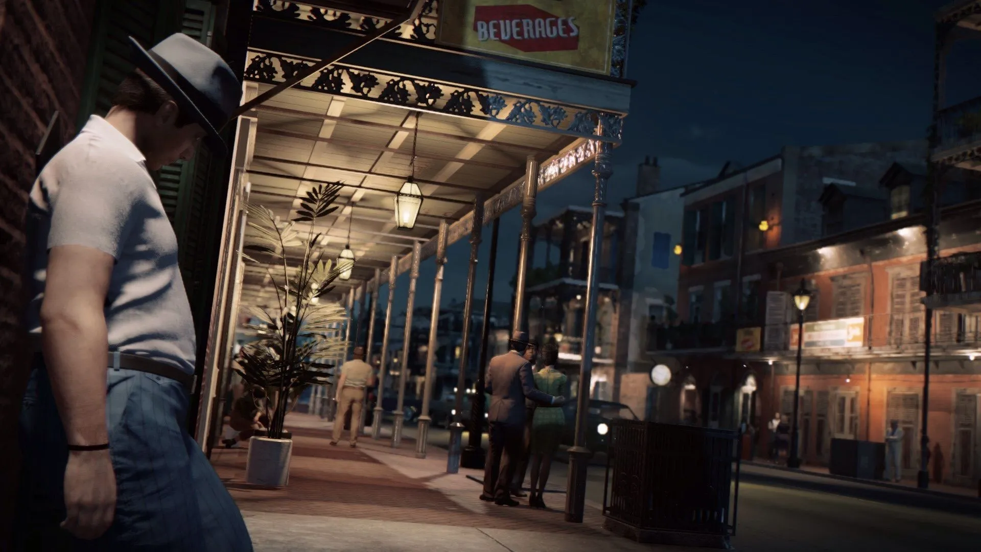 Wallpaper night, the city, lights, game, 2016, Mafia III, Mafia 3 for mobile and desktop, section игры, resolution 1920x1080