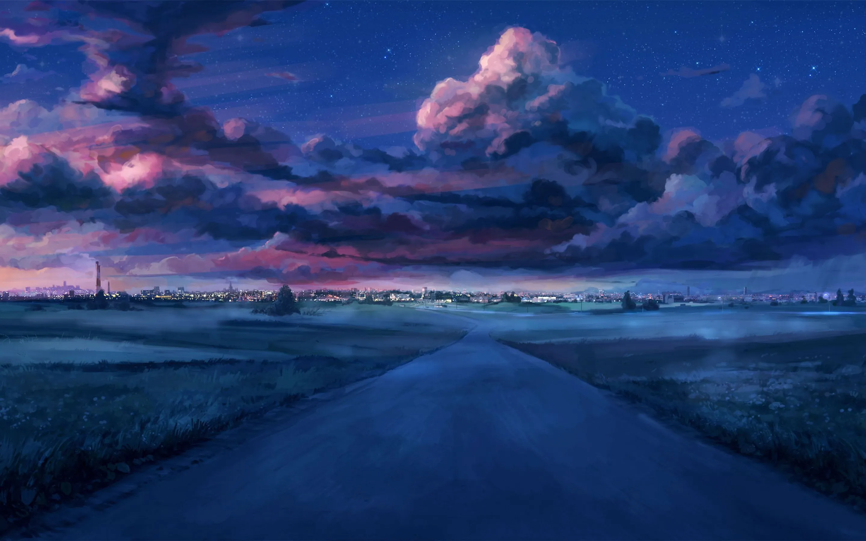 Anime Night Scenery Macbook Pro Retina , HD 4k Wallpaper, Image, Background, Photos and Picture