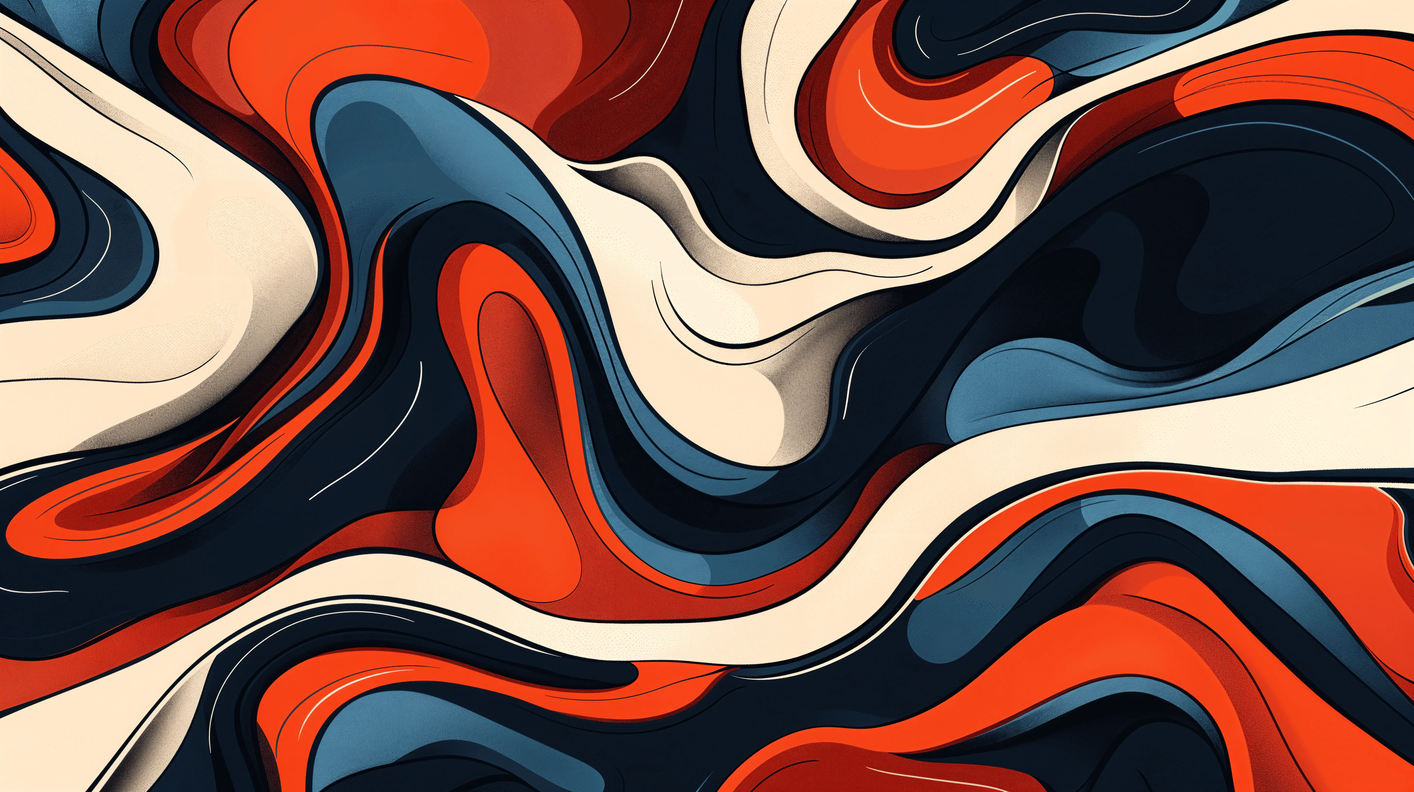 Dynamic Abstract Waves Ultra HD Wallpaper