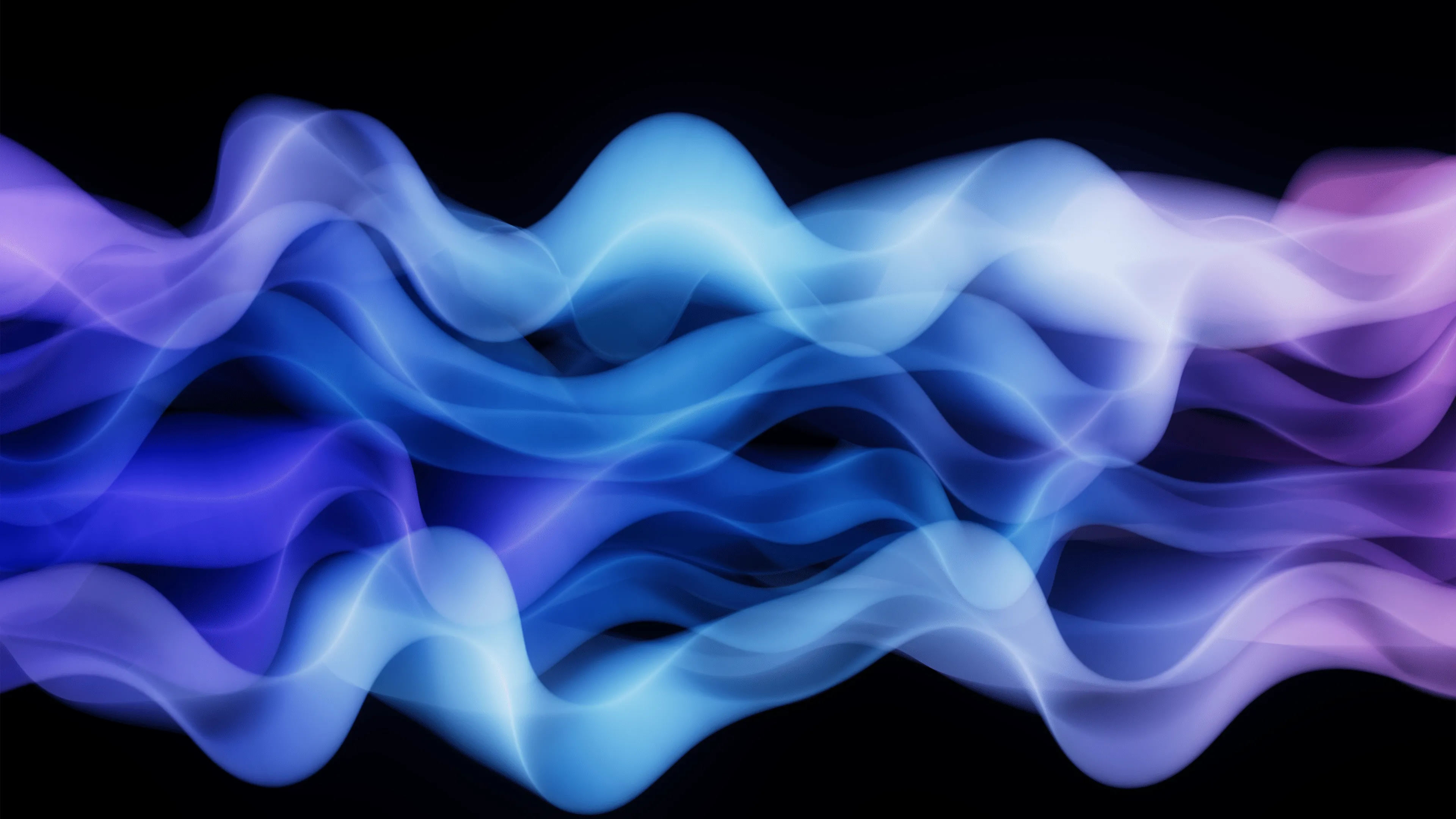 Abstract Waves Wallpaper 4K, Microsoft Design, Fluid