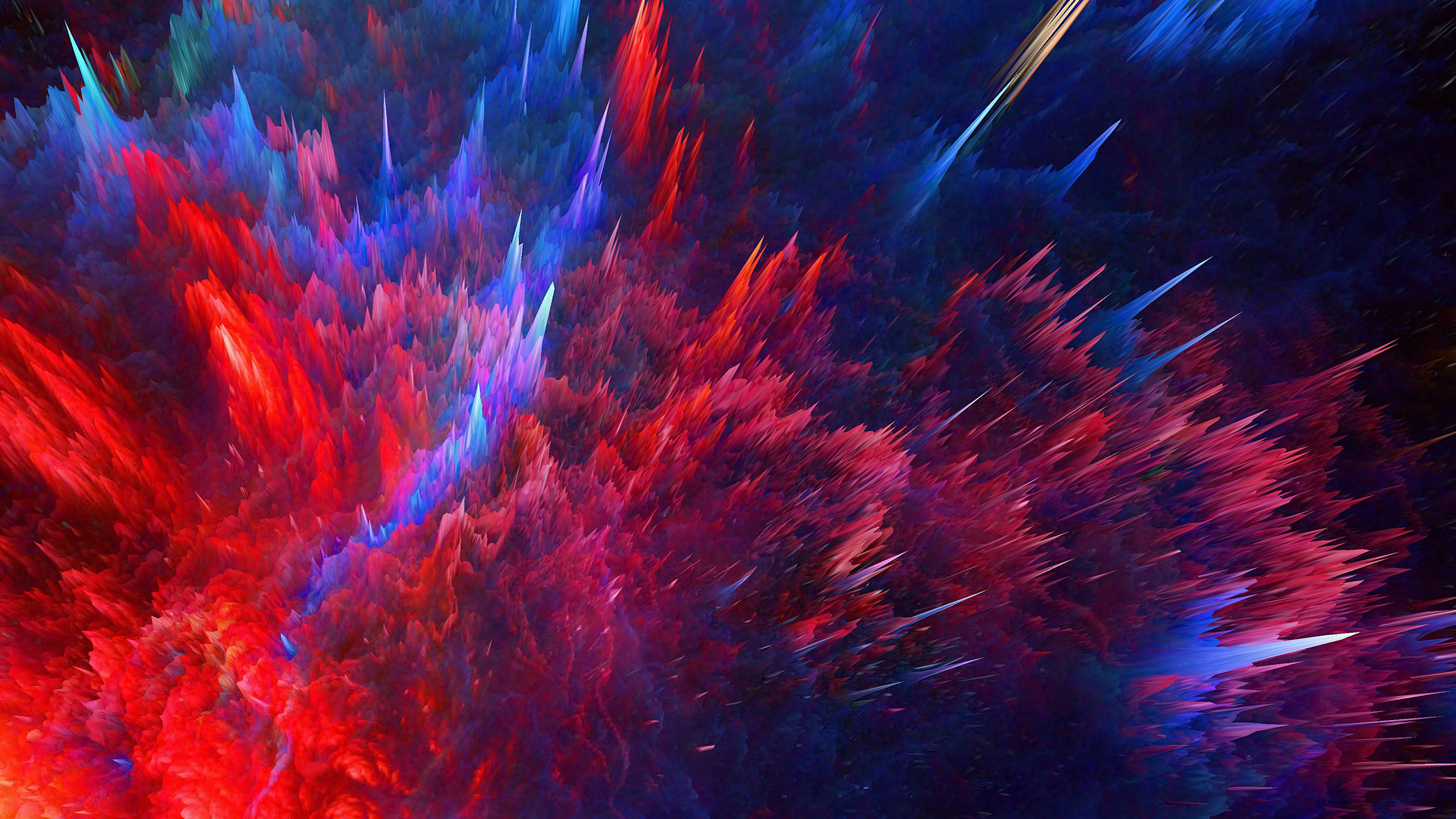 Colorful Abstract Wave Illustration Background 4K Wallpaper HD