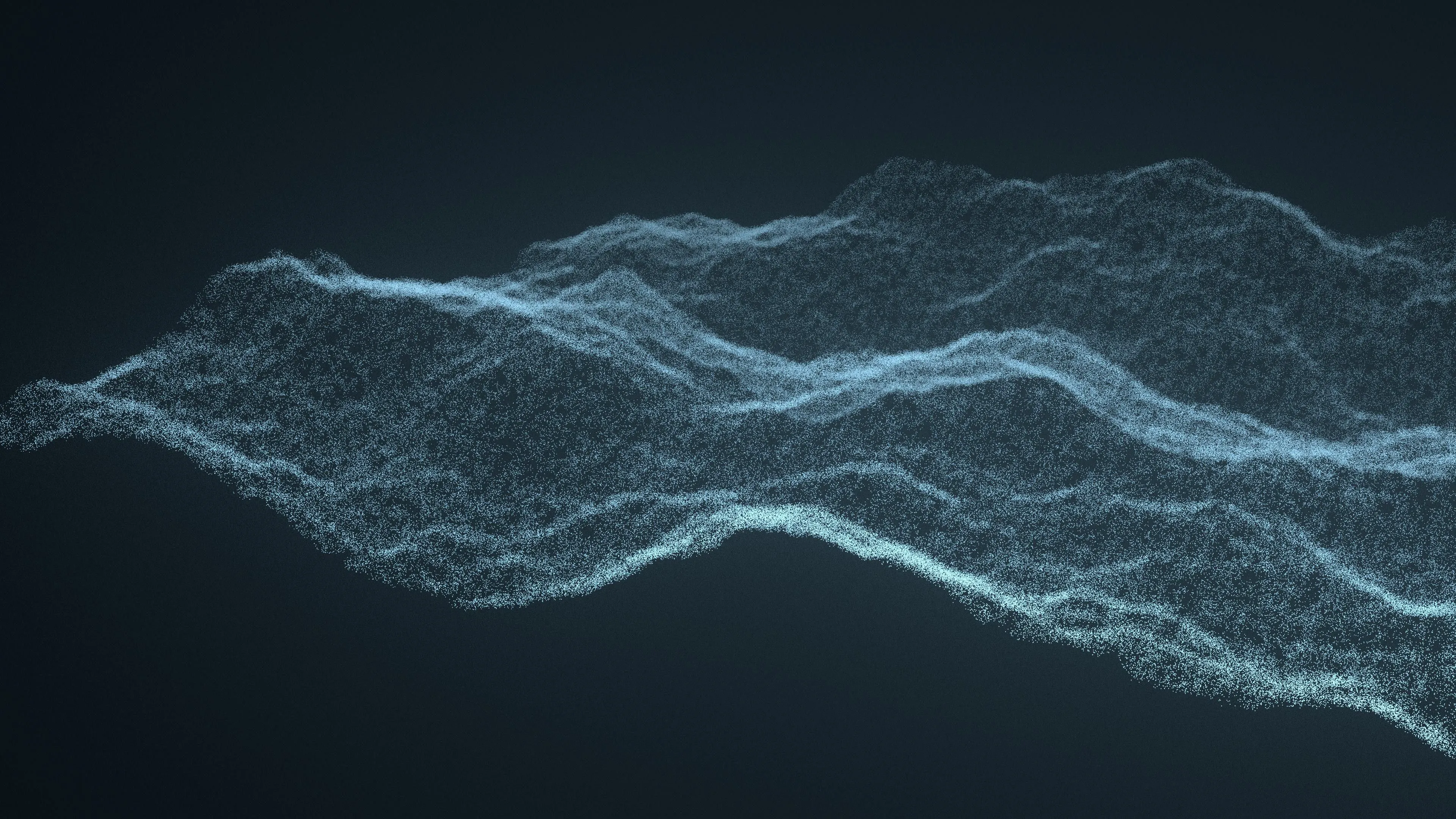 Desktop wallpaper: Wave, Particle, Abstract 4K free download for PC. 819098
