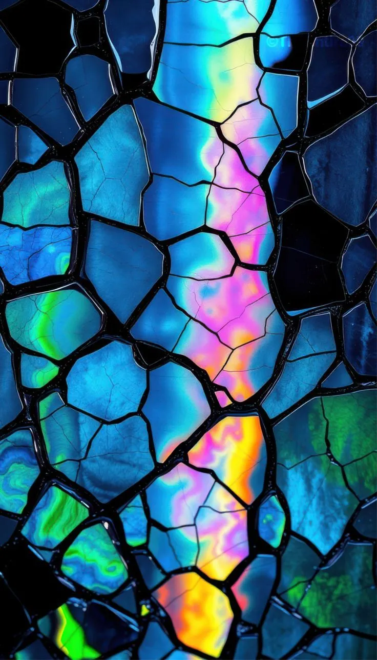 Decorative Rich Colorful Stained Glass Art 4K Wallpaper