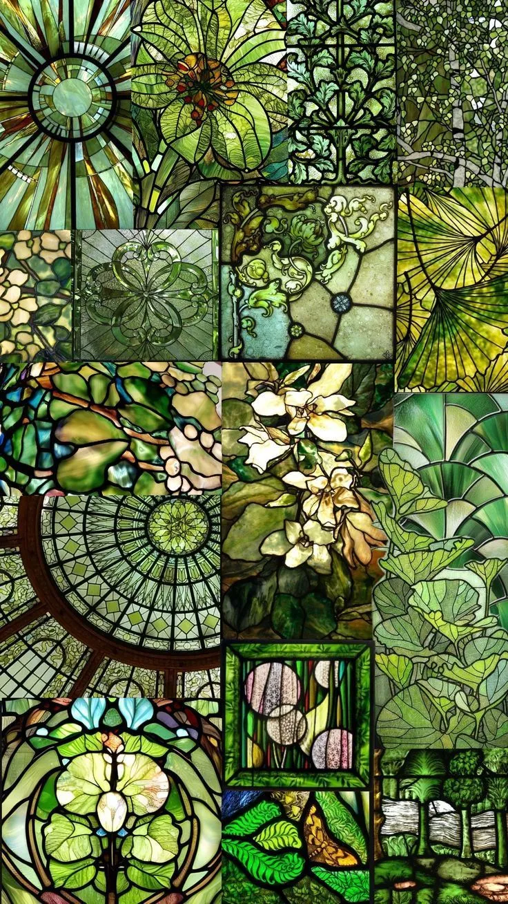green stained glass