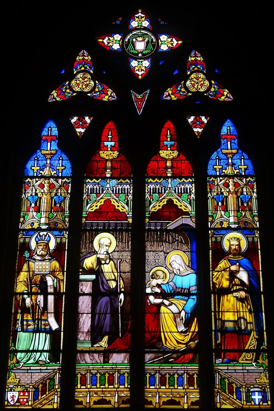 Medieval stained glass 1080P, 2K, 4K, 5K HD wallpaper free download, sort
