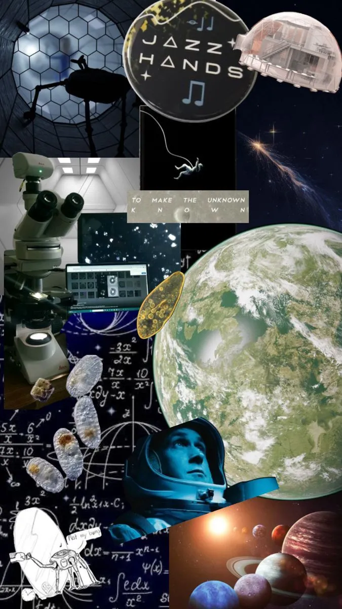 Project Hail Mary Collage of Photo with Various Objects