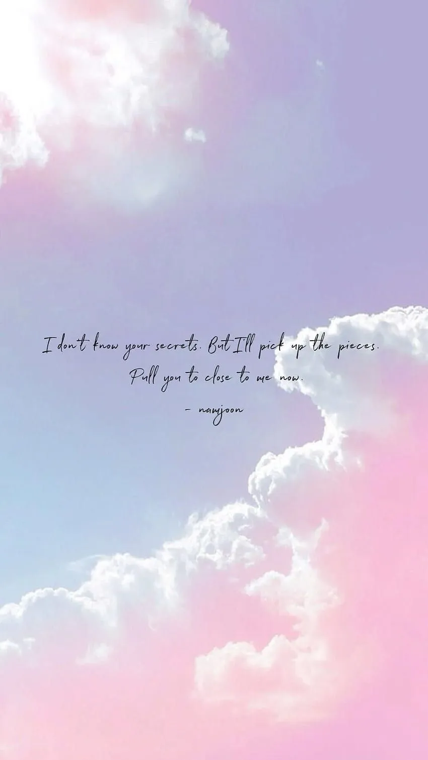 BTS lyric quotes, Best of Me BTS HD phone wallpaper