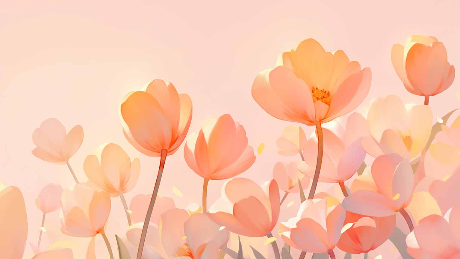 Pink Tulip Dream Desktop Wallpaper Tulip Wallpaper 4K