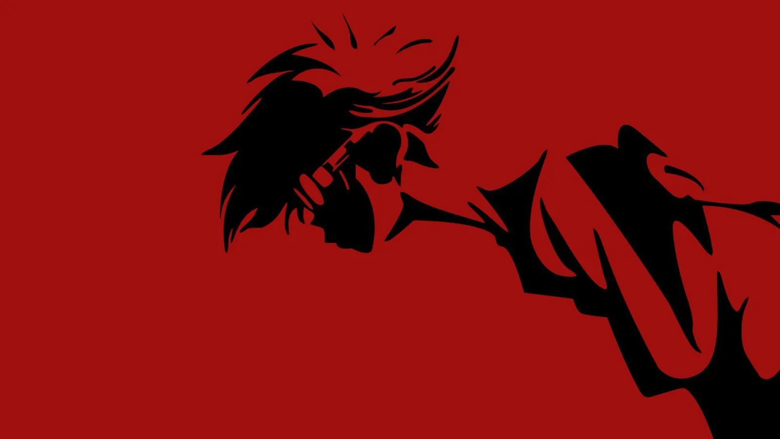 Anime Cowboy Bebop, red background Desktop wallpaper 1600x900