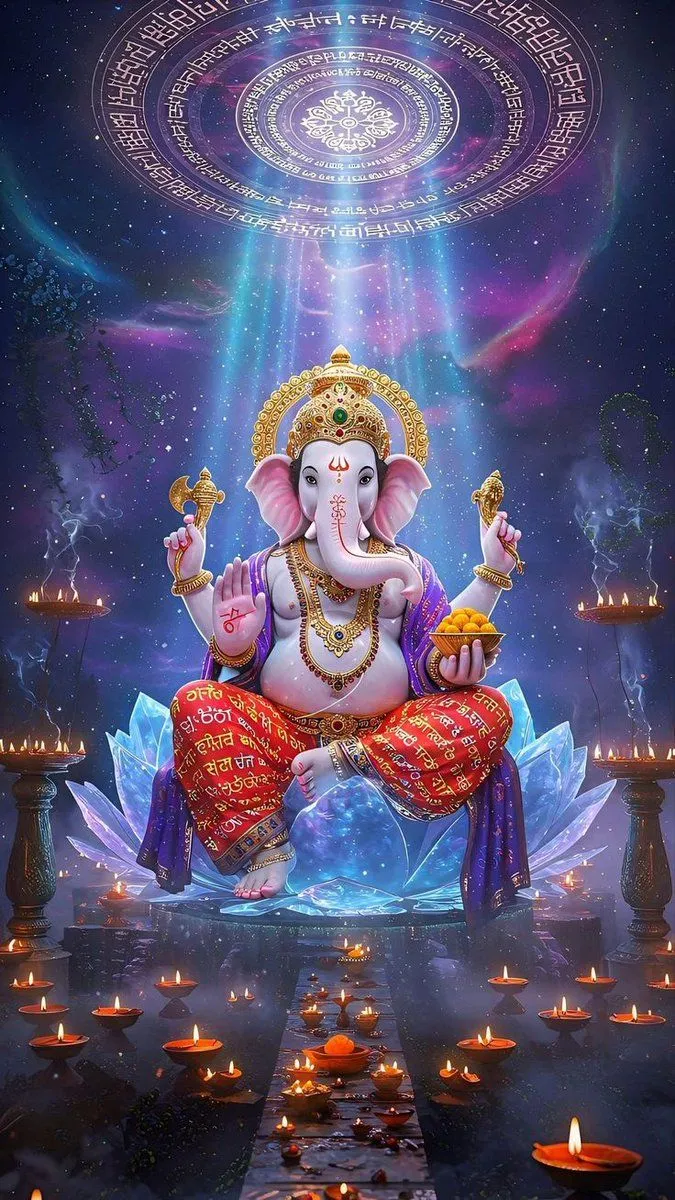 4K HD Android Lock Screen Wallpaper Tap Hold Load 8K iPhone iOS theme Aesthetic Devotional wallpaper. Jai Shree Ganesh ji