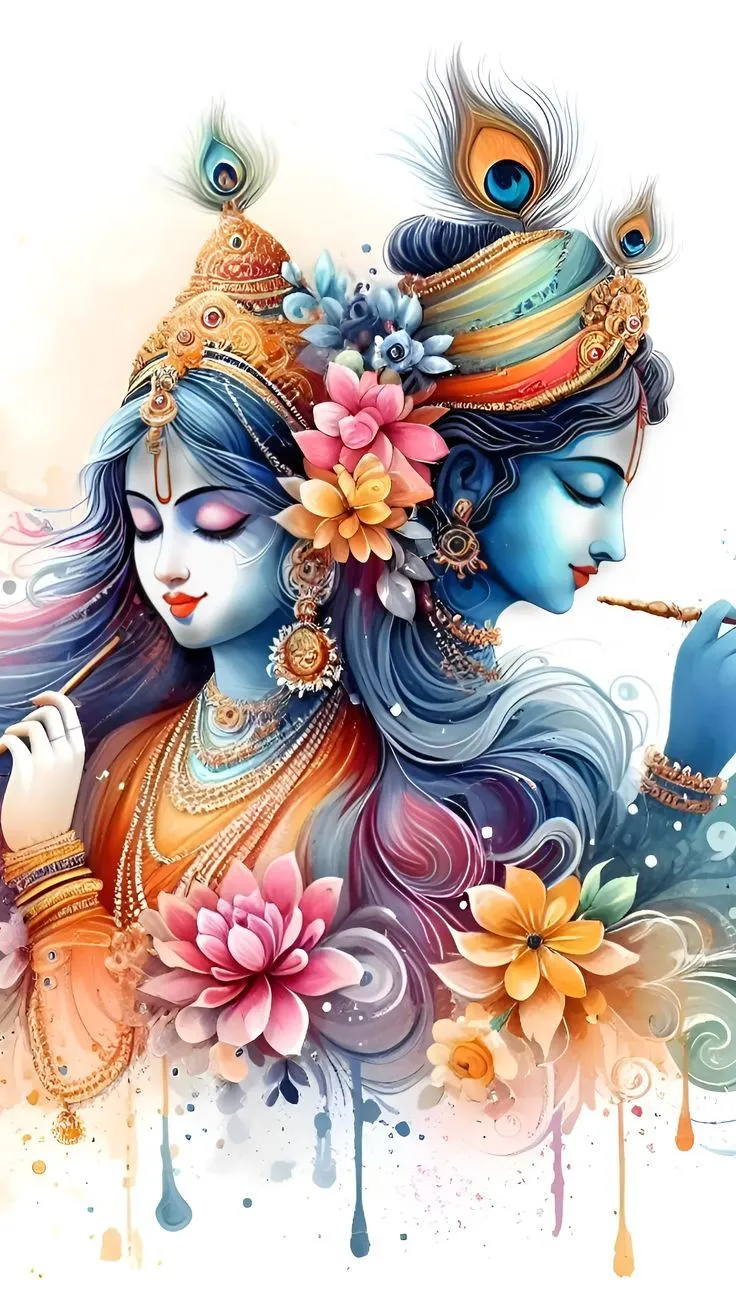 Radha Krishna Phone Wallpaper