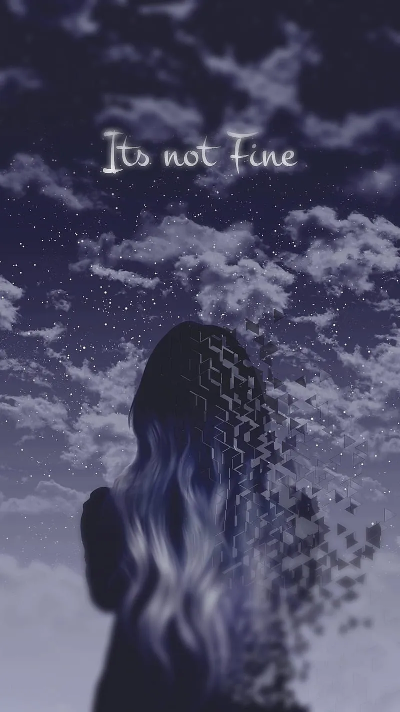 Its not fine, broken, girl, sad, HD phone wallpaper