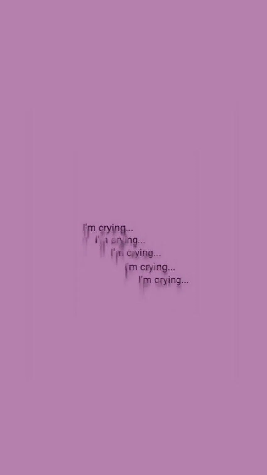 Sad aesthetic, I'm crying • For You For & Mobile, sad text HD phone wallpaper
