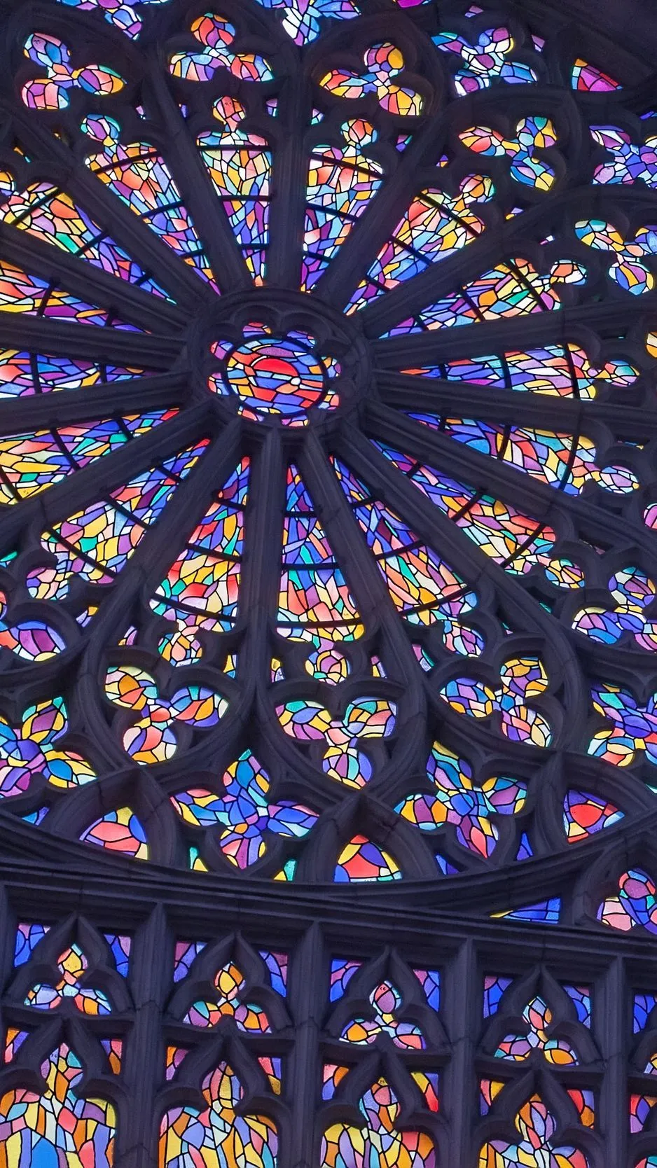 Download Wallpaper 938x1668 Stained Glass, Window, Cathedral, Architecture Iphone 8 7 6s 6 For Parallax HD Background