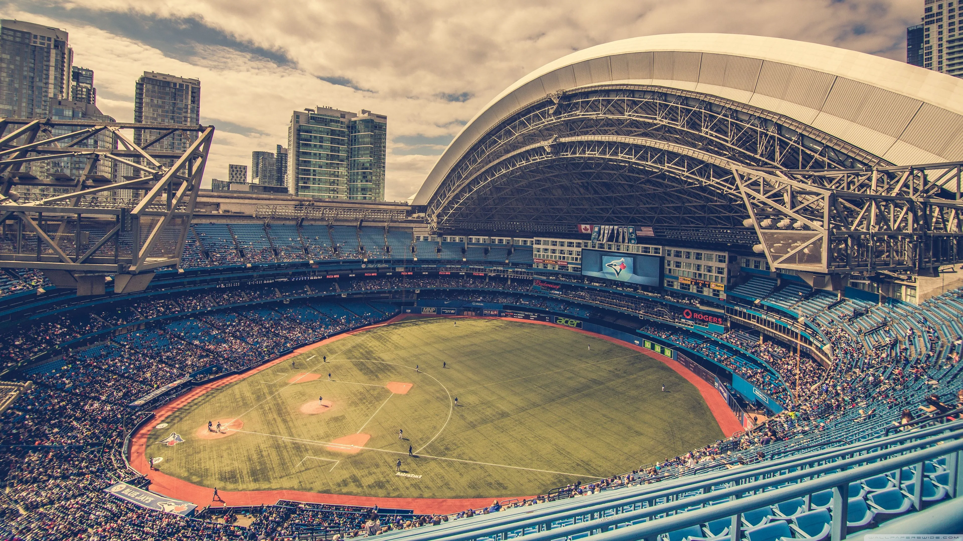 Baseball Stadium 4K UHD Wallpaper for UltraHD Desktop and TV, Widescreen and UltraWide Display, Smartphone and Tablet Devices