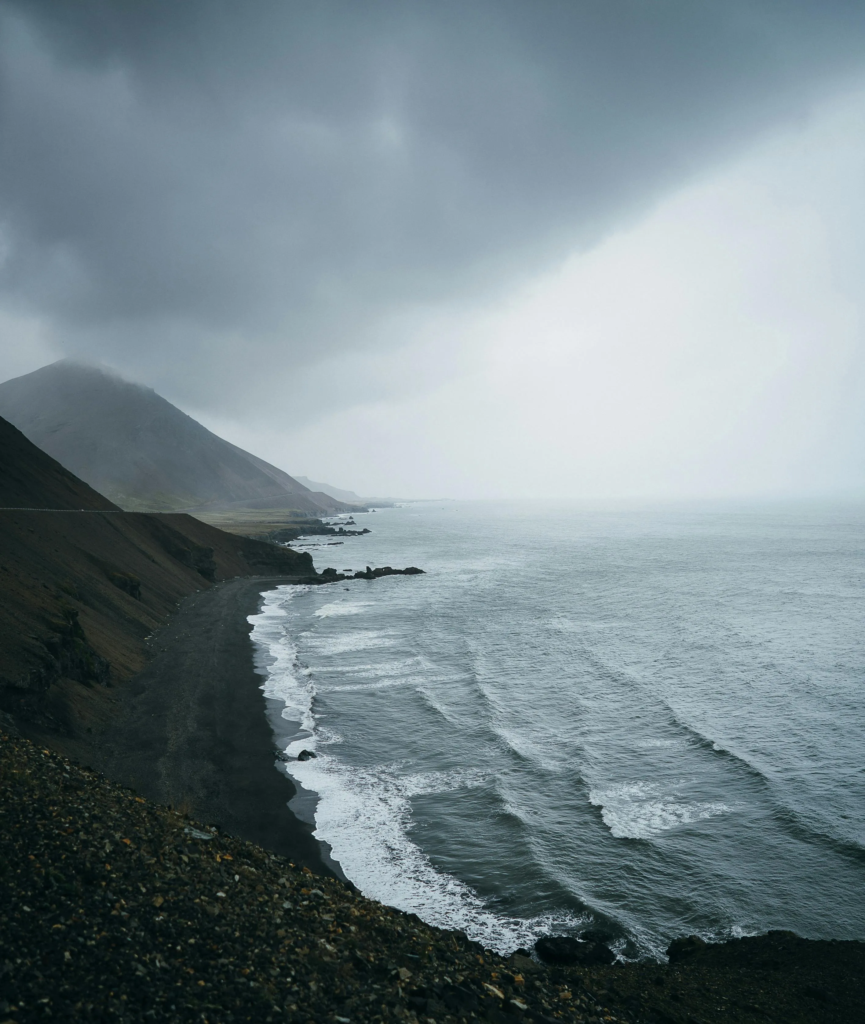 Mountains Near Ocean · Free
