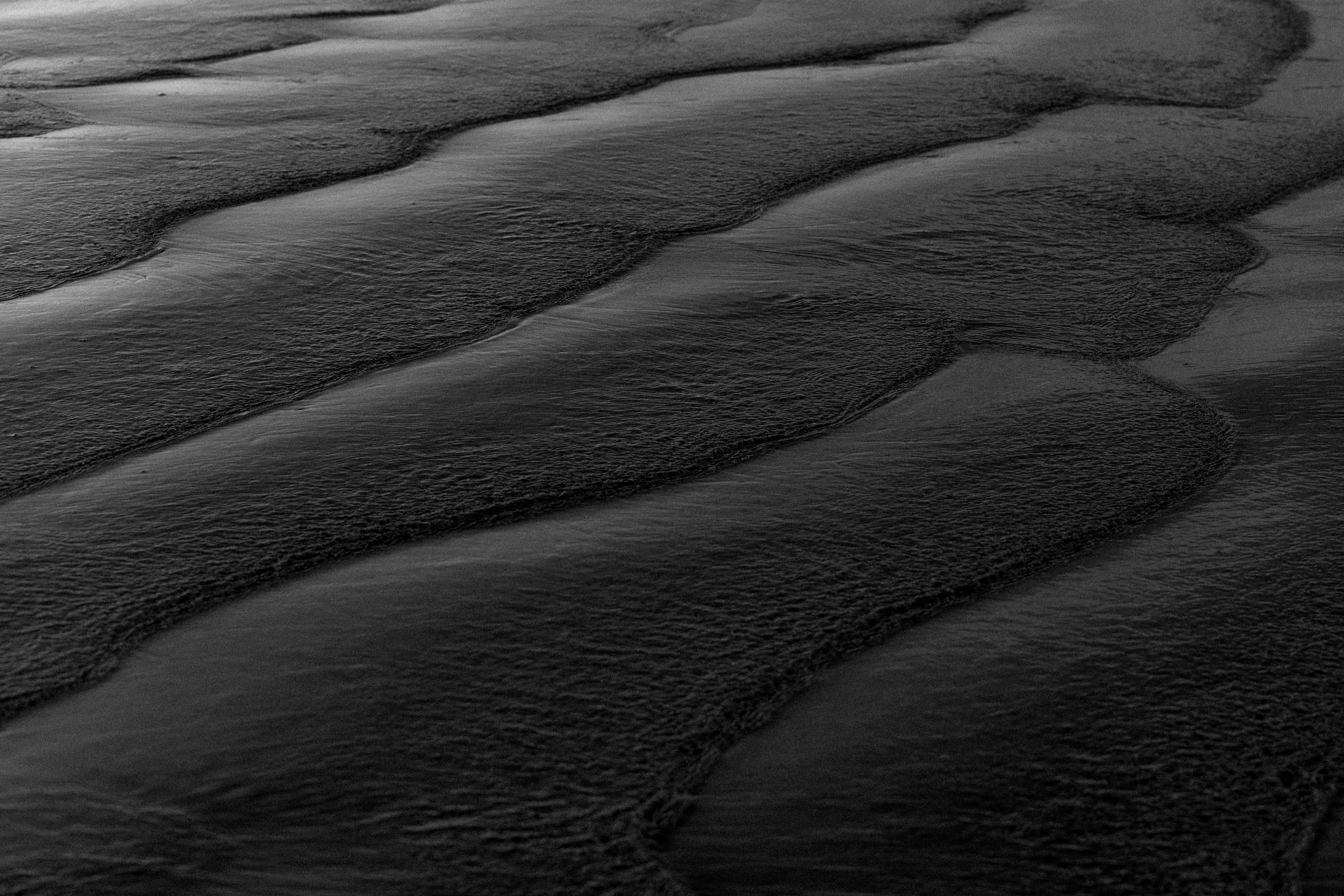 Wallpaper Sea, Black, Natural Environment, Sand, Geology, Background Free Image