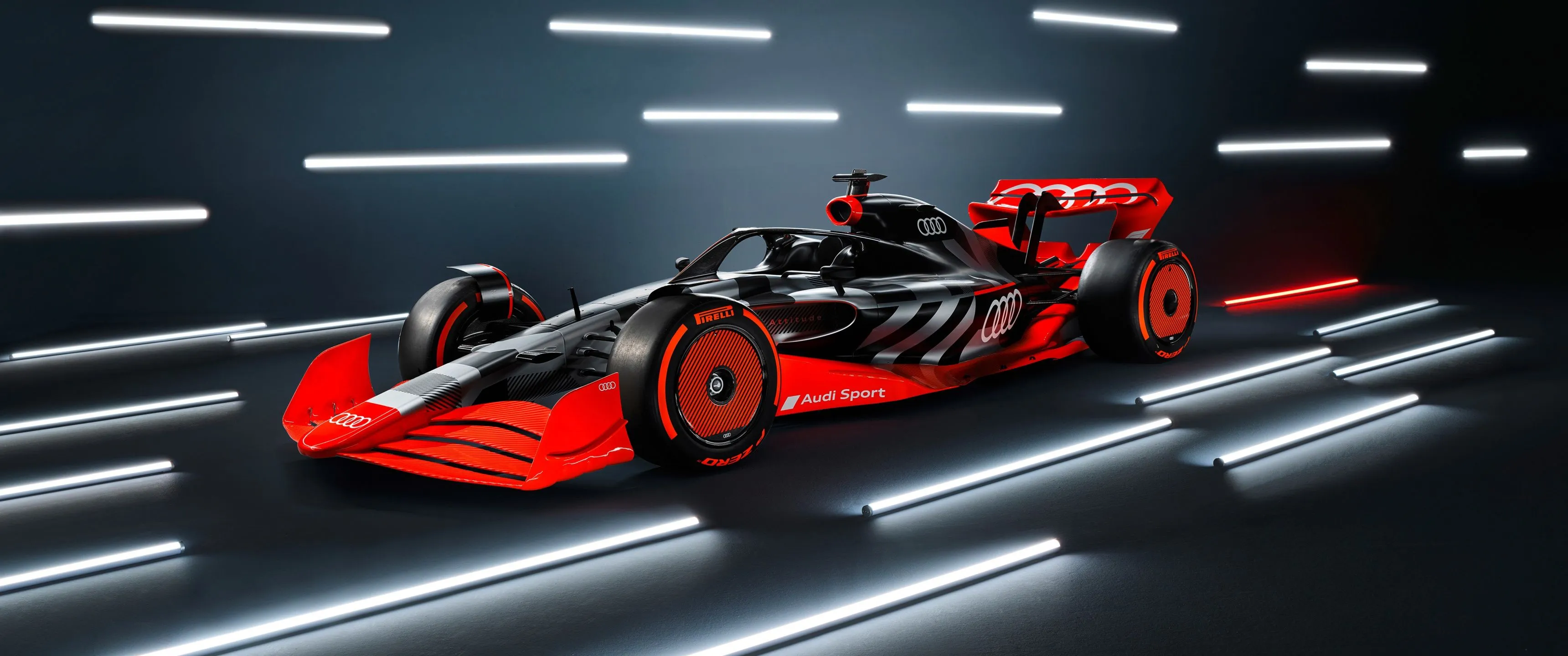 Audi F1 launch livery Wallpaper 4K, Formula E racing car