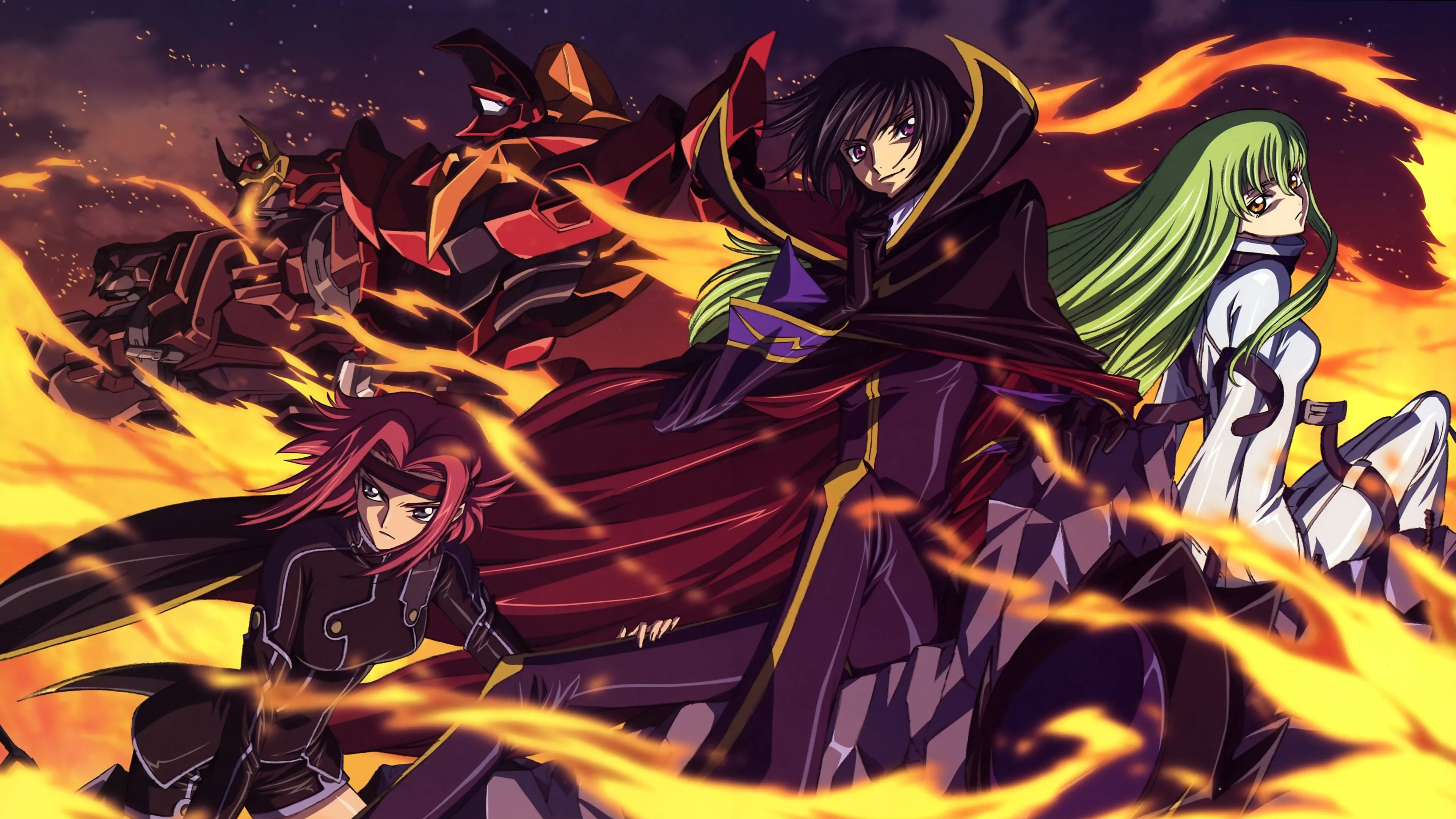 Lelouch Lamperouge Wallpaper 4K, Kallen Stadtfeld, Code Geass, 5K