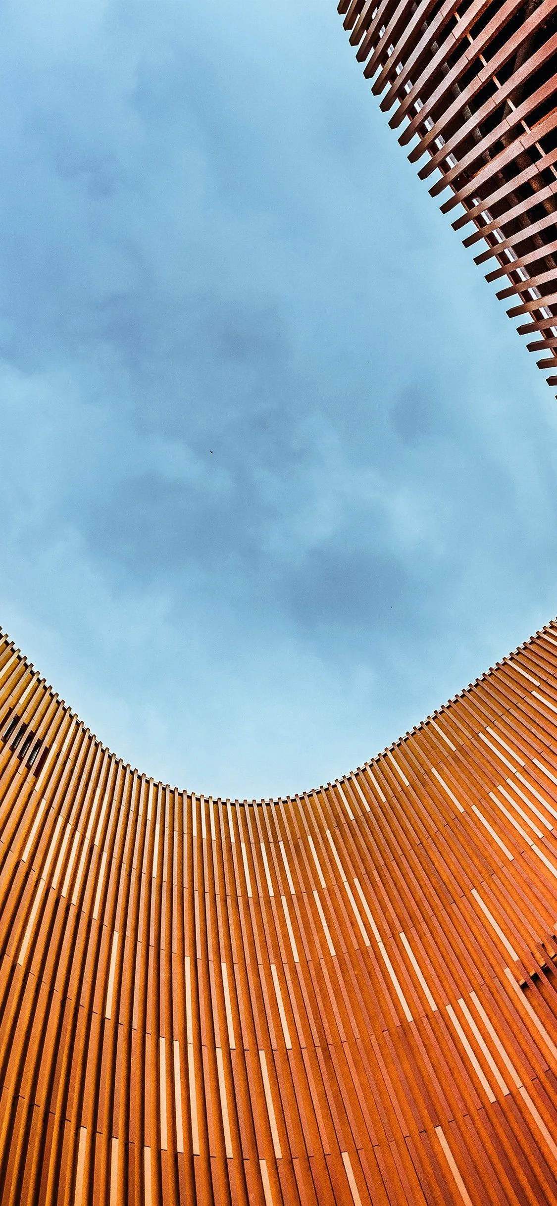 iPhone X wallpaper. building architecture wood view pattern