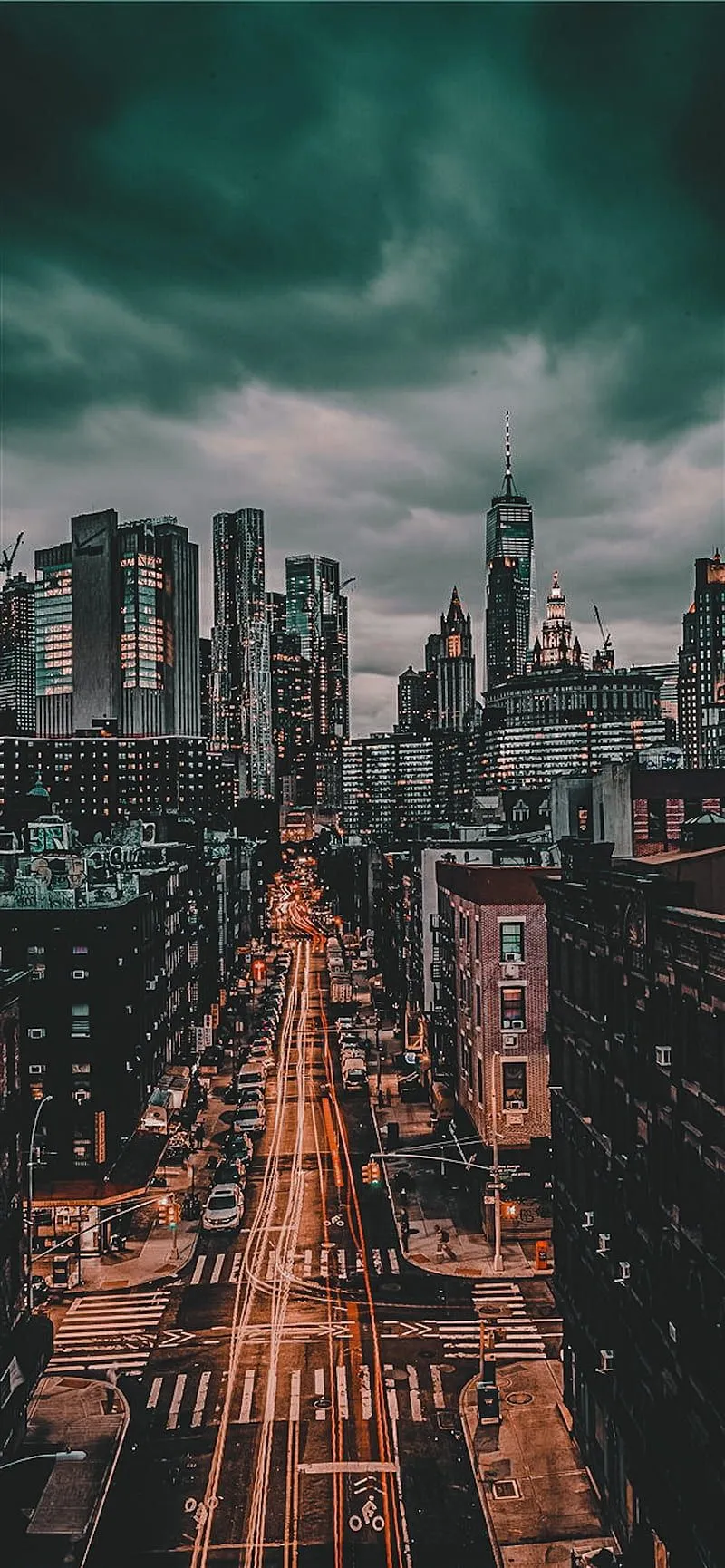 Architecture, cyberpunk, iphone, landscape, mohamed sholqamee, night, graphy, HD phone wallpaper