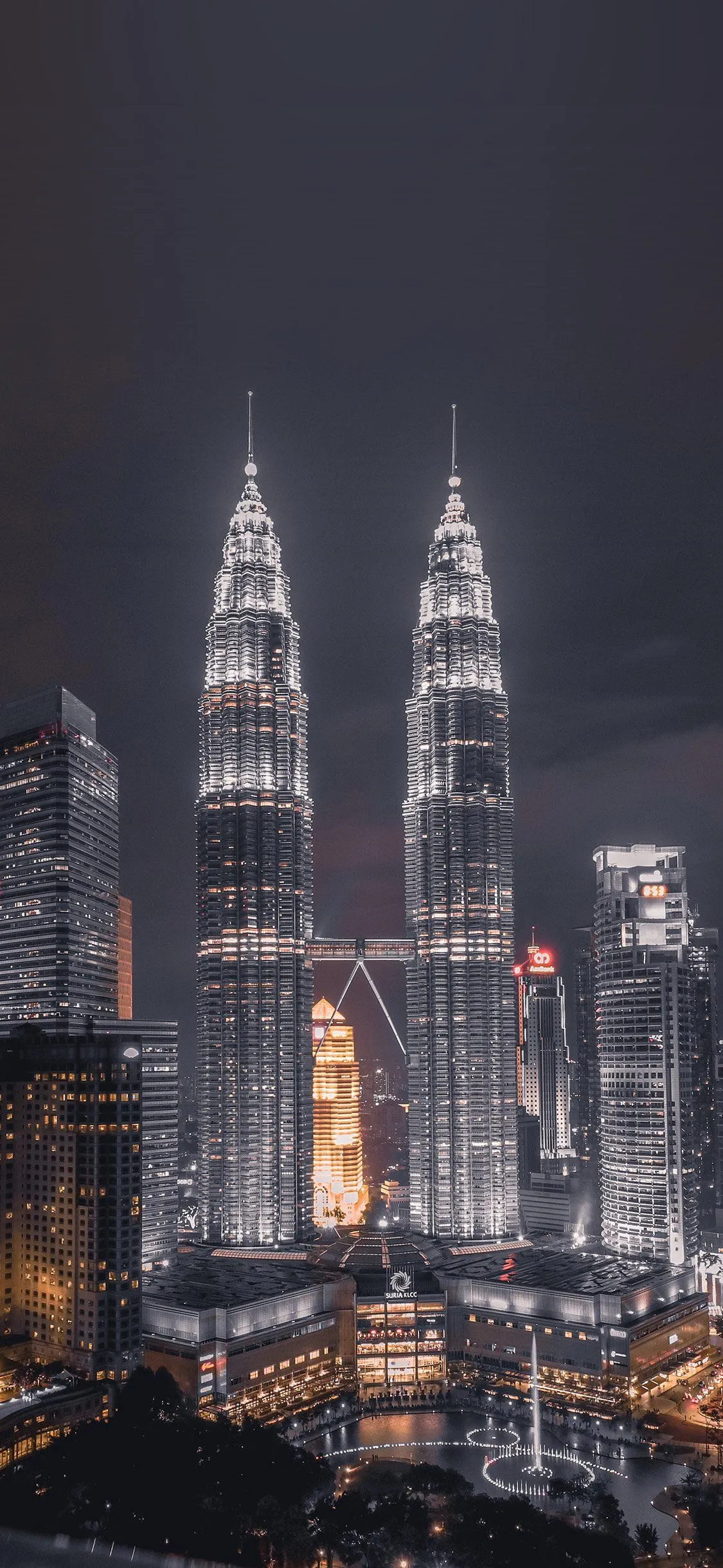 iPhone X wallpaper. nature architecture building night dark