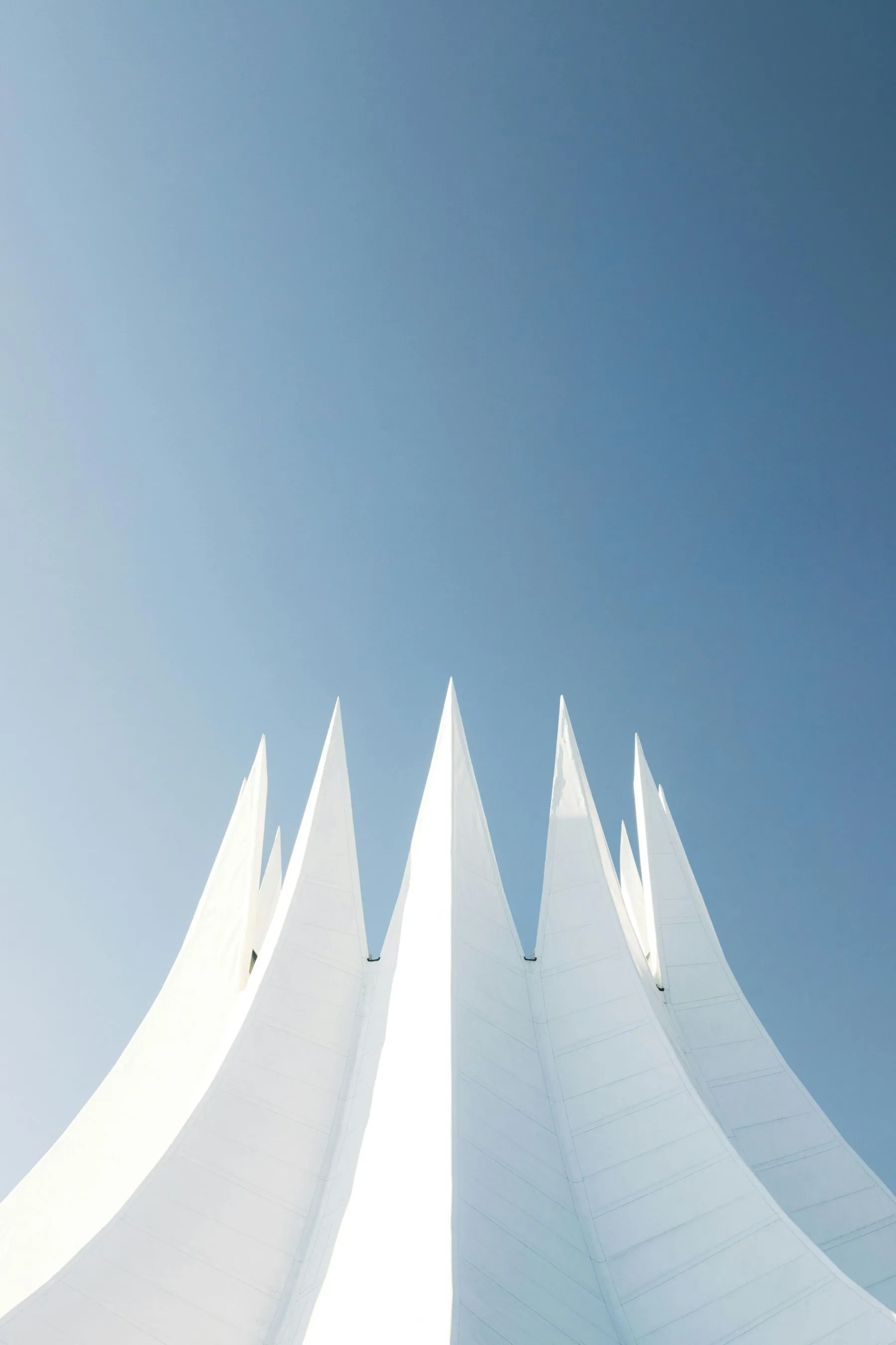 Modern Architecture White Blue Sky