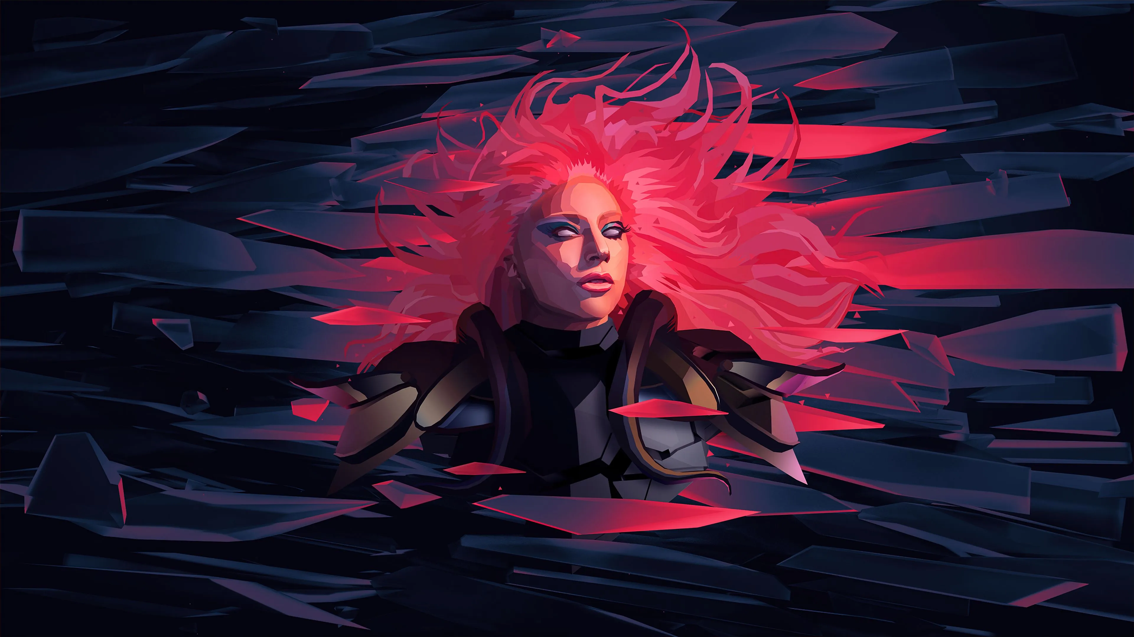 Lady Gaga Wallpaper 4K, American singer, Artwork