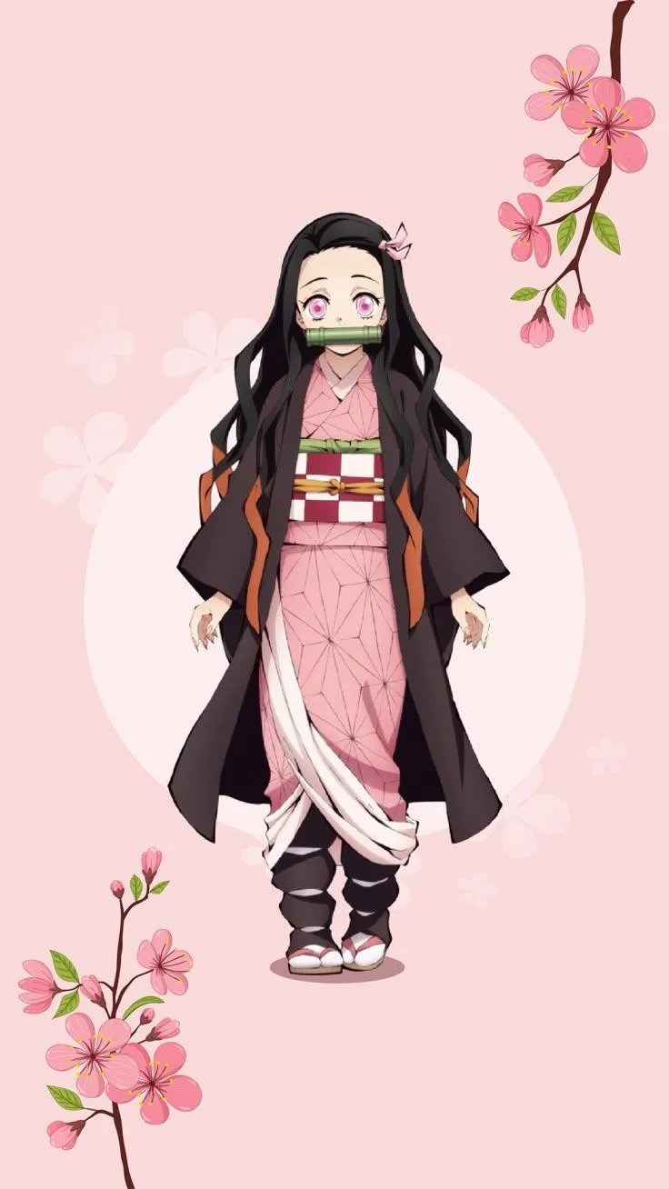 Demon Slayer Nezuko phone wallpaper