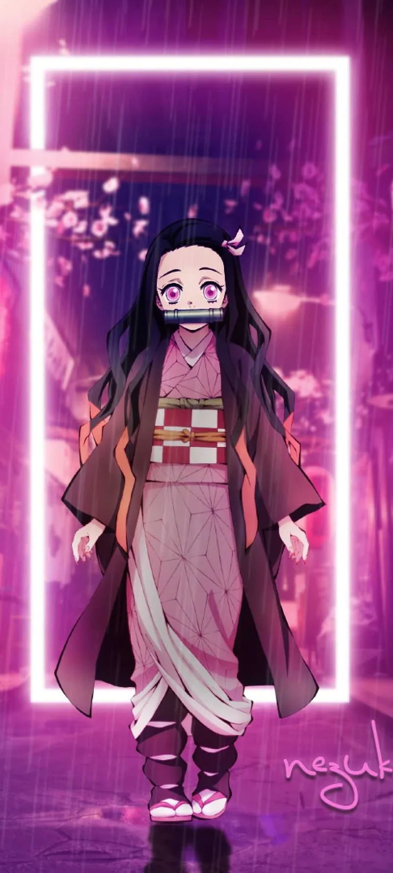 Nezuko Chan, waifu, anime, HD phone wallpaper