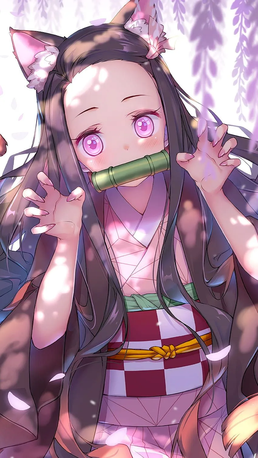 Nezuko Kamado, Cute, (Kimetsu no Yaiba), iPhone 10, 7, 6s, 6, , Background, and, Demon Slayer Nezuko Cute HD phone wallpaper