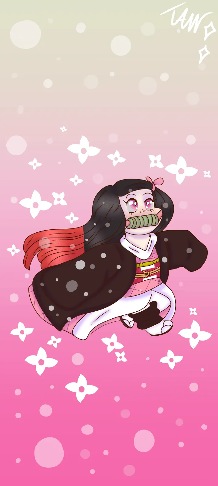 Nezuko Phone Wallpaper by TheArtsWiz on Newgrounds