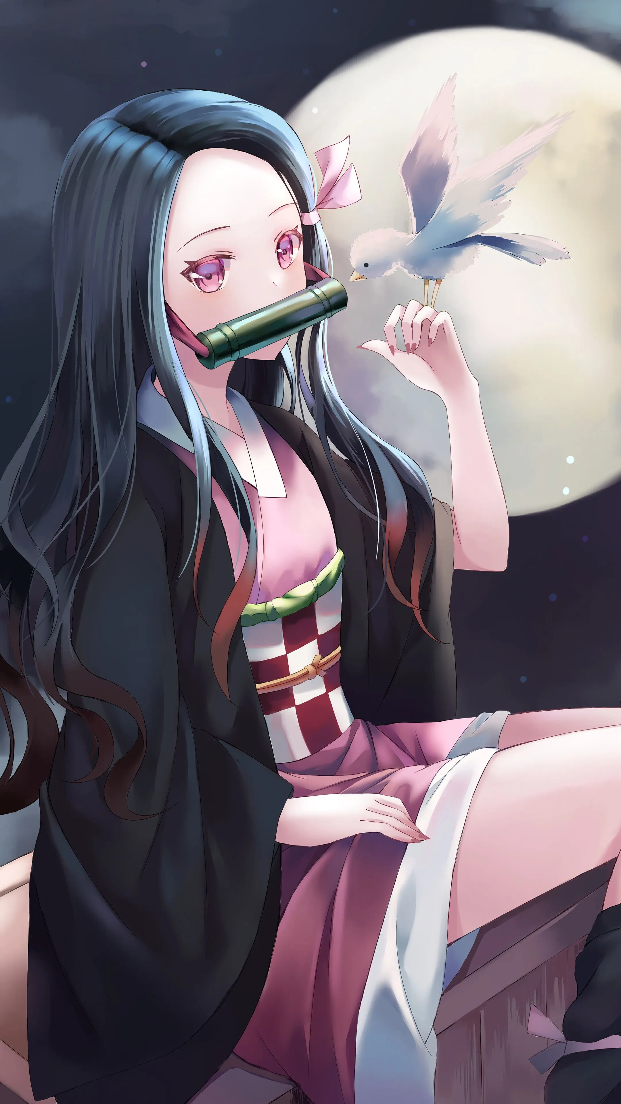 Nezuko Kamado, Kimetsu No Yaiba, 4K HD Phone Wallpaper
