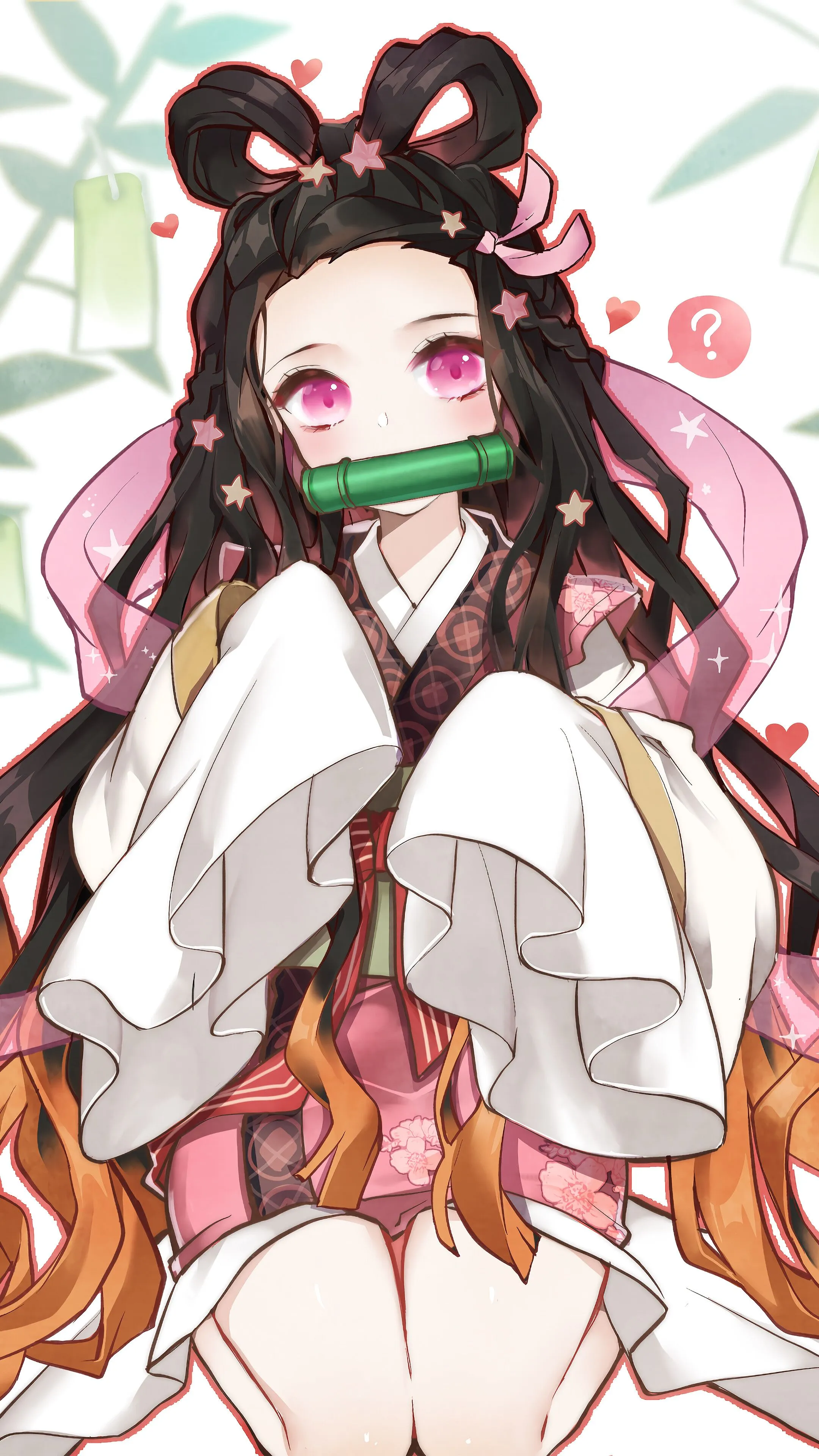 Nezuko, Cute, Kimetsu No Yaiba, 4K HD Phone Wallpaper