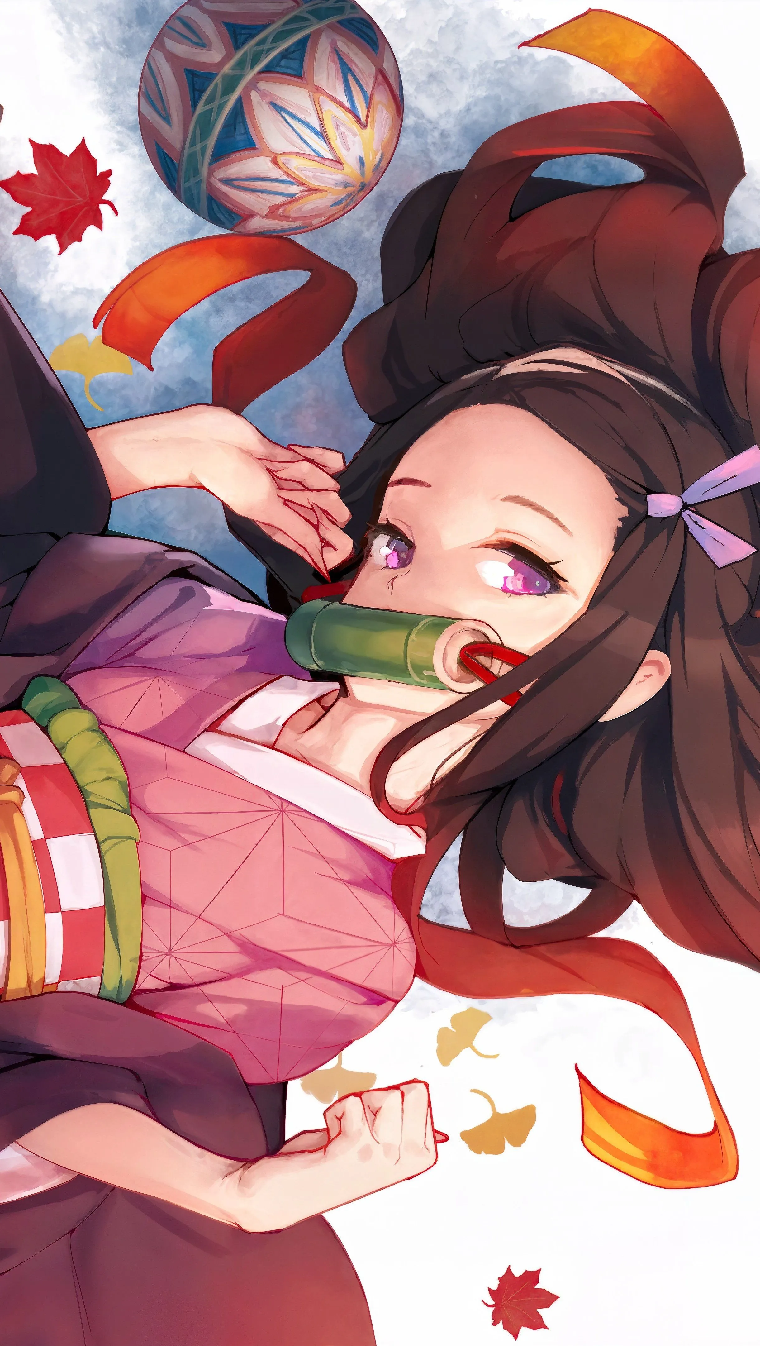 Nezuko Kamado Anime Wallpaper 4K for iPhone and Mobile Phone