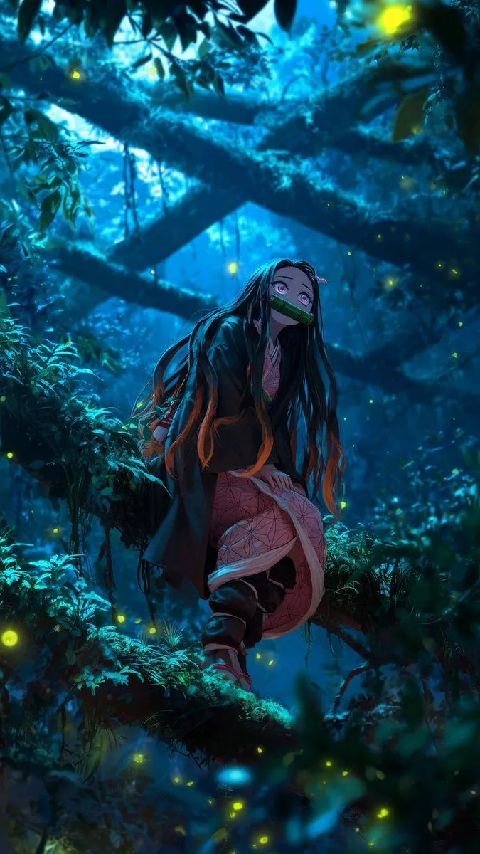4K HD Wallpaper Need Tap Hold Load iPhone iOS Anime theme Zenitsu x Nezuko Demon Slayer