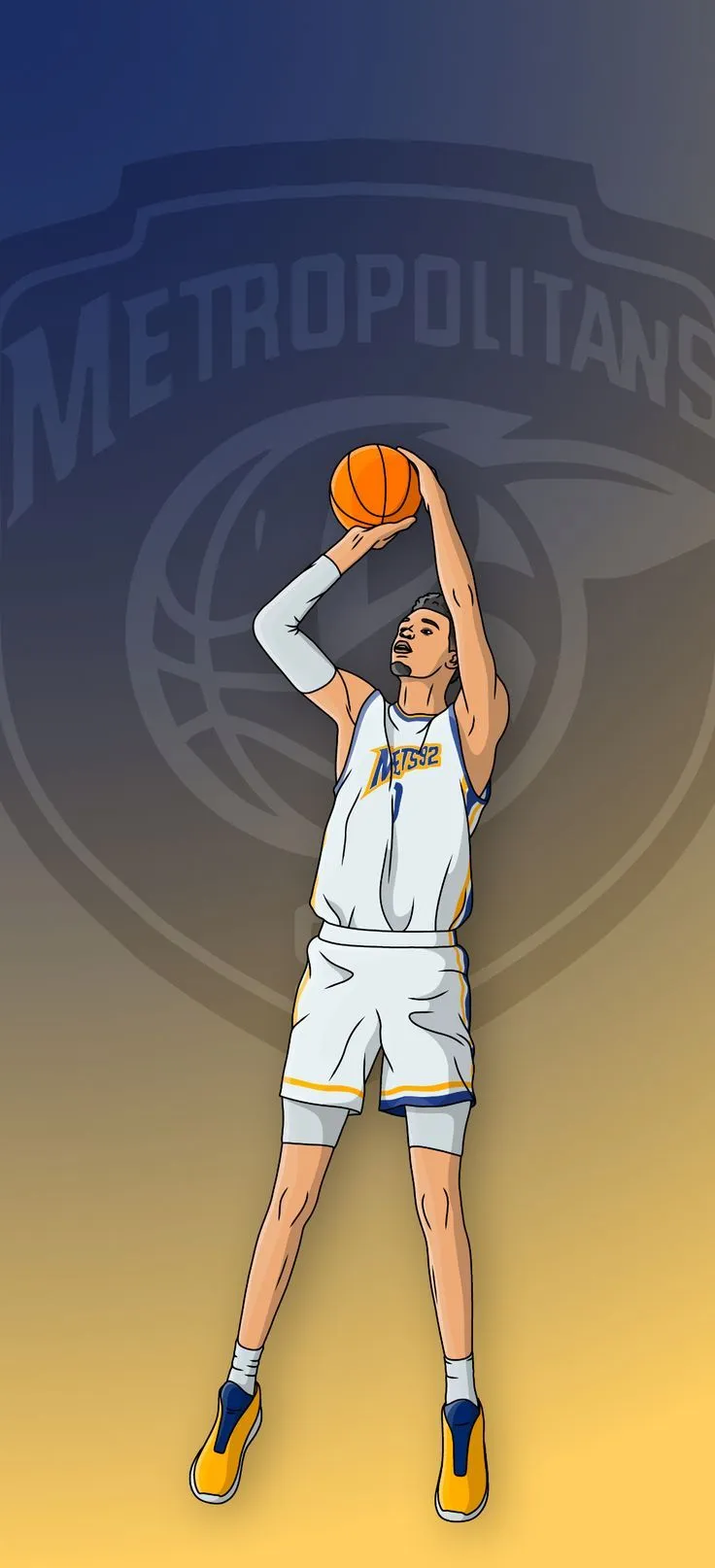 Victor Wembanyama 92 Basketball Background