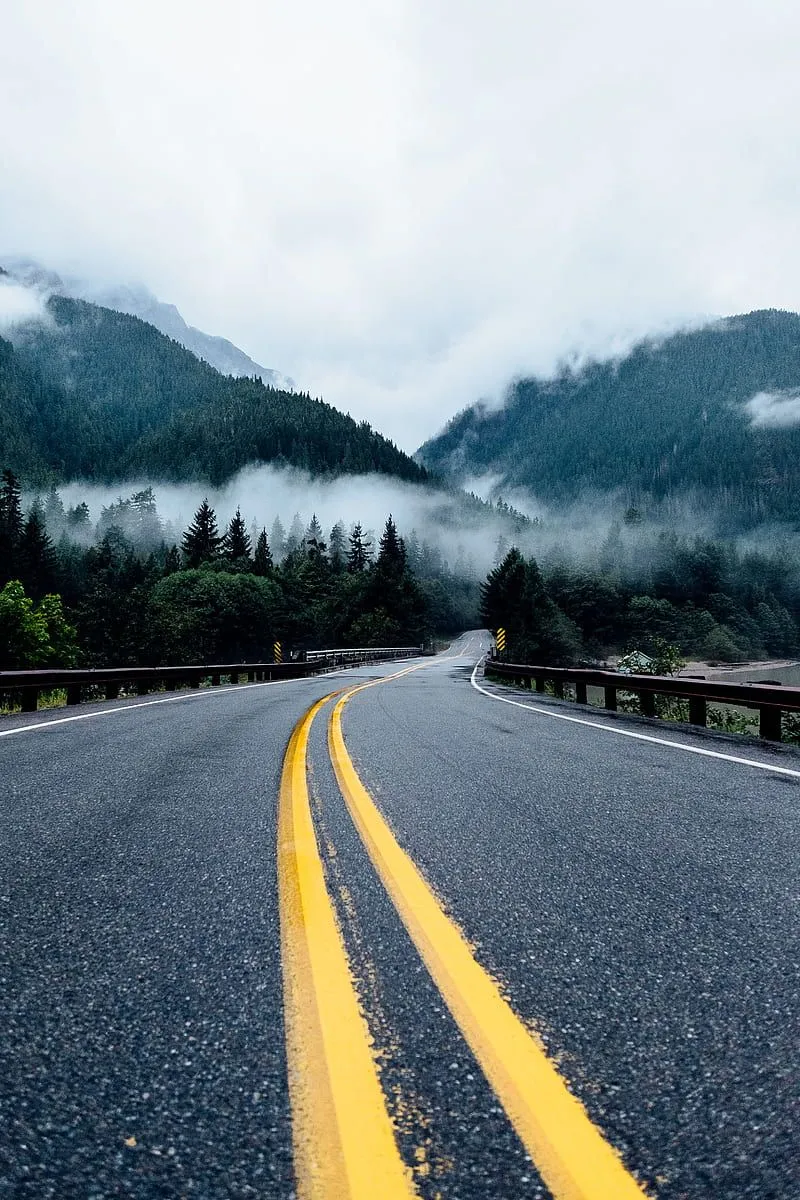 ROAD, usa, winter, HD phone wallpaper