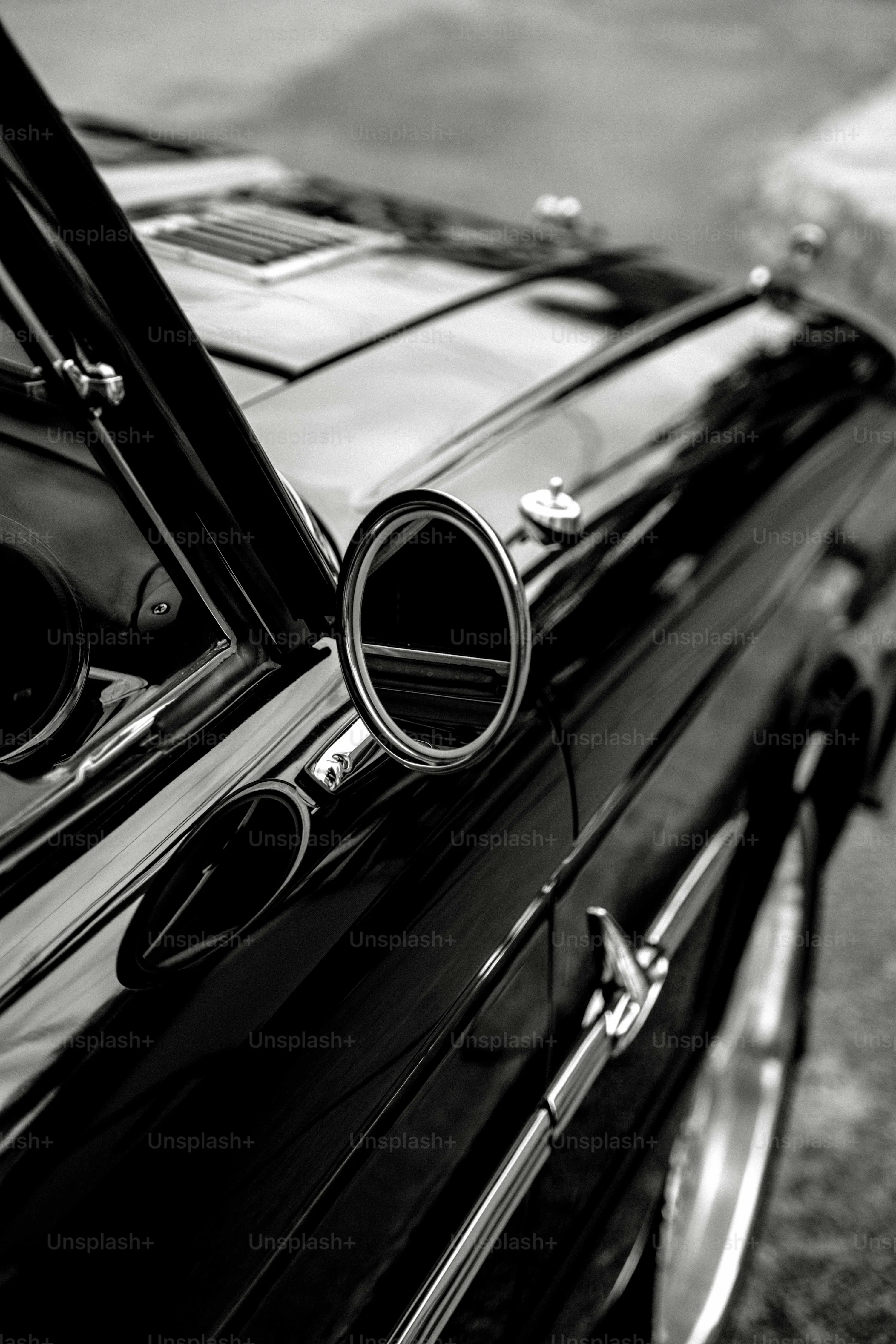 Black And White Car Picture. Download Free Image